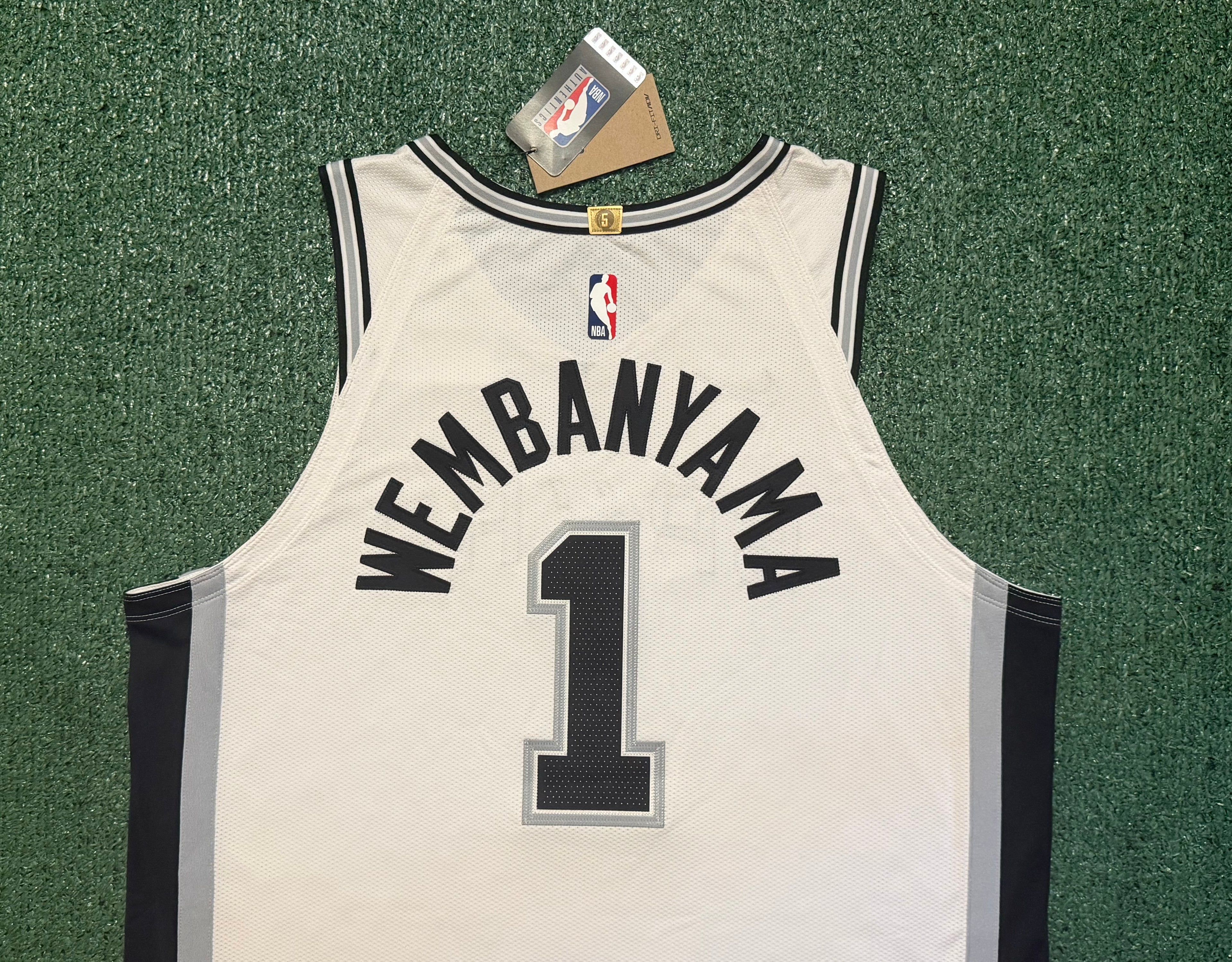 Victor Wembanyama San Antonio Spurs Jersey #1 Nike ADV Authentic White Size 52 (XL) NBA