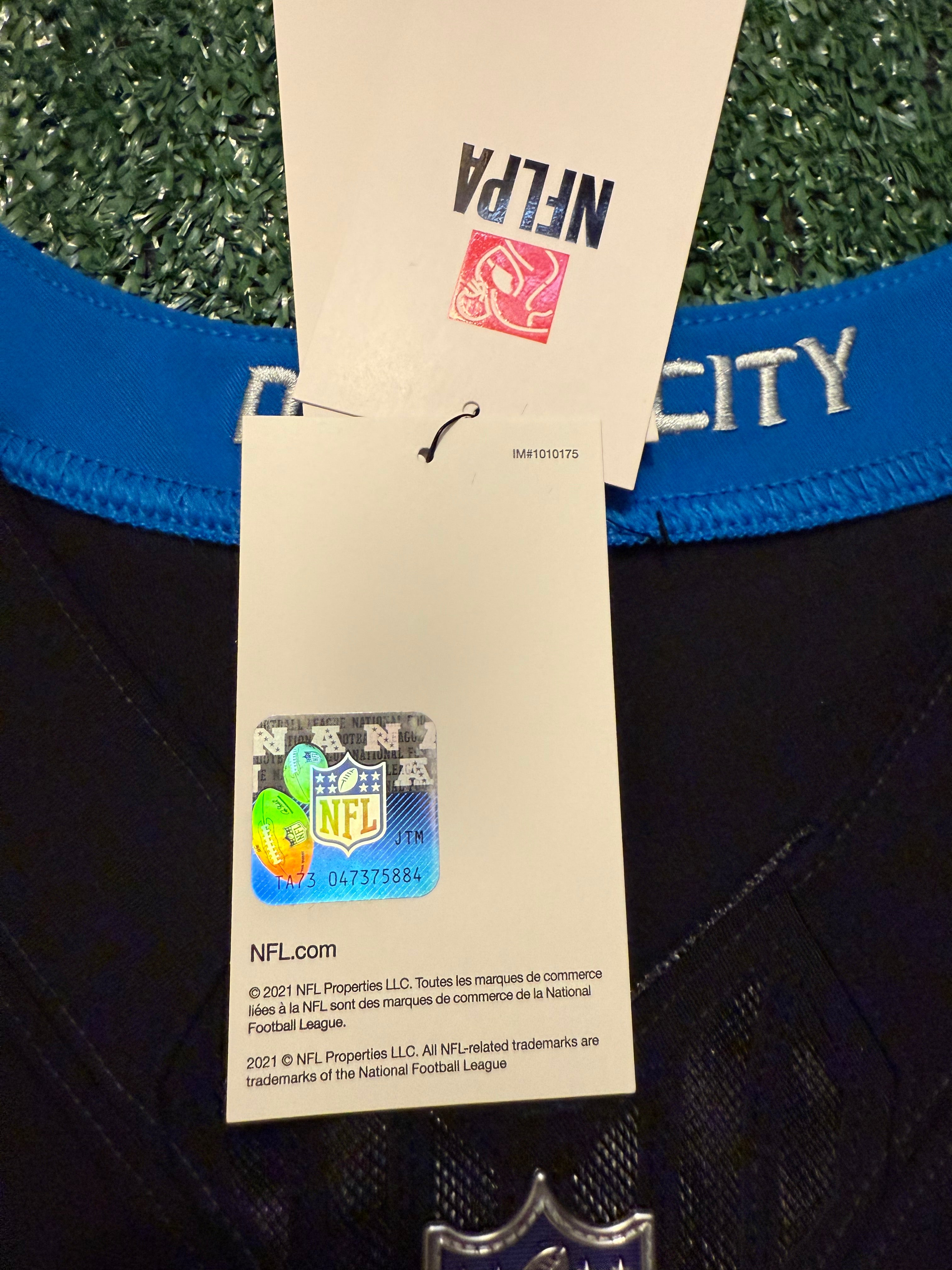 Aidan Hutchinson Detroit Lions Jersey #97 Nike Vapor FUSE Elite black size 44 (Large) NFL