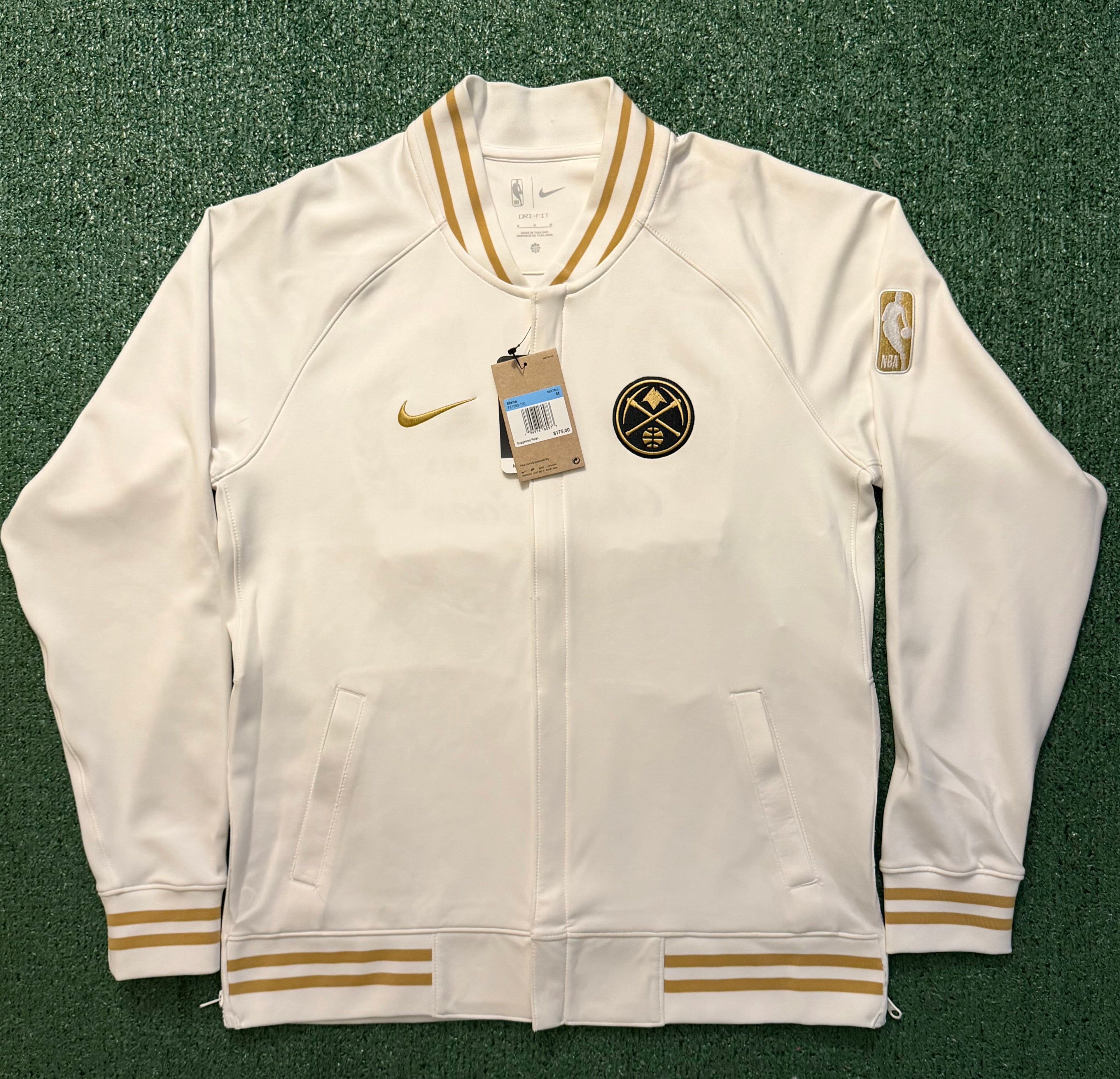 Authentic Denver Nuggets 2022-23 Nike NBA Champions Dri-Fit Full-Zip Jacket - M