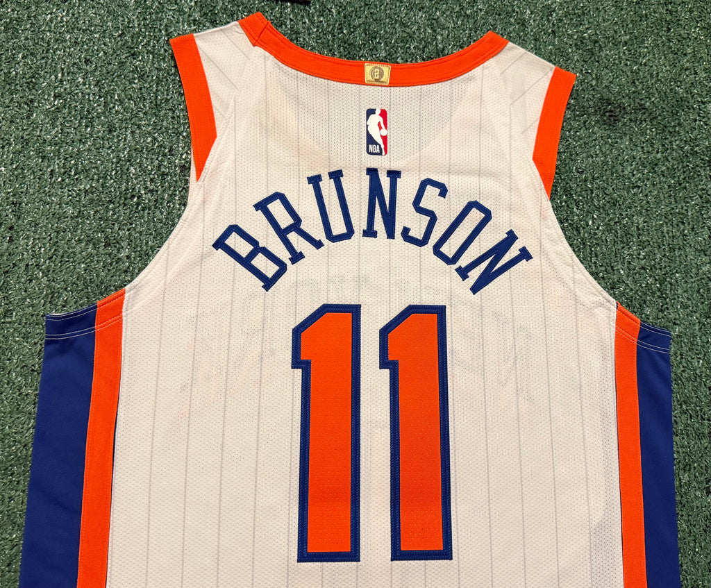 Jalen Brunson New York Knicks Jersey #11 Nike ADV Authentic White Size 44 (M) NBA