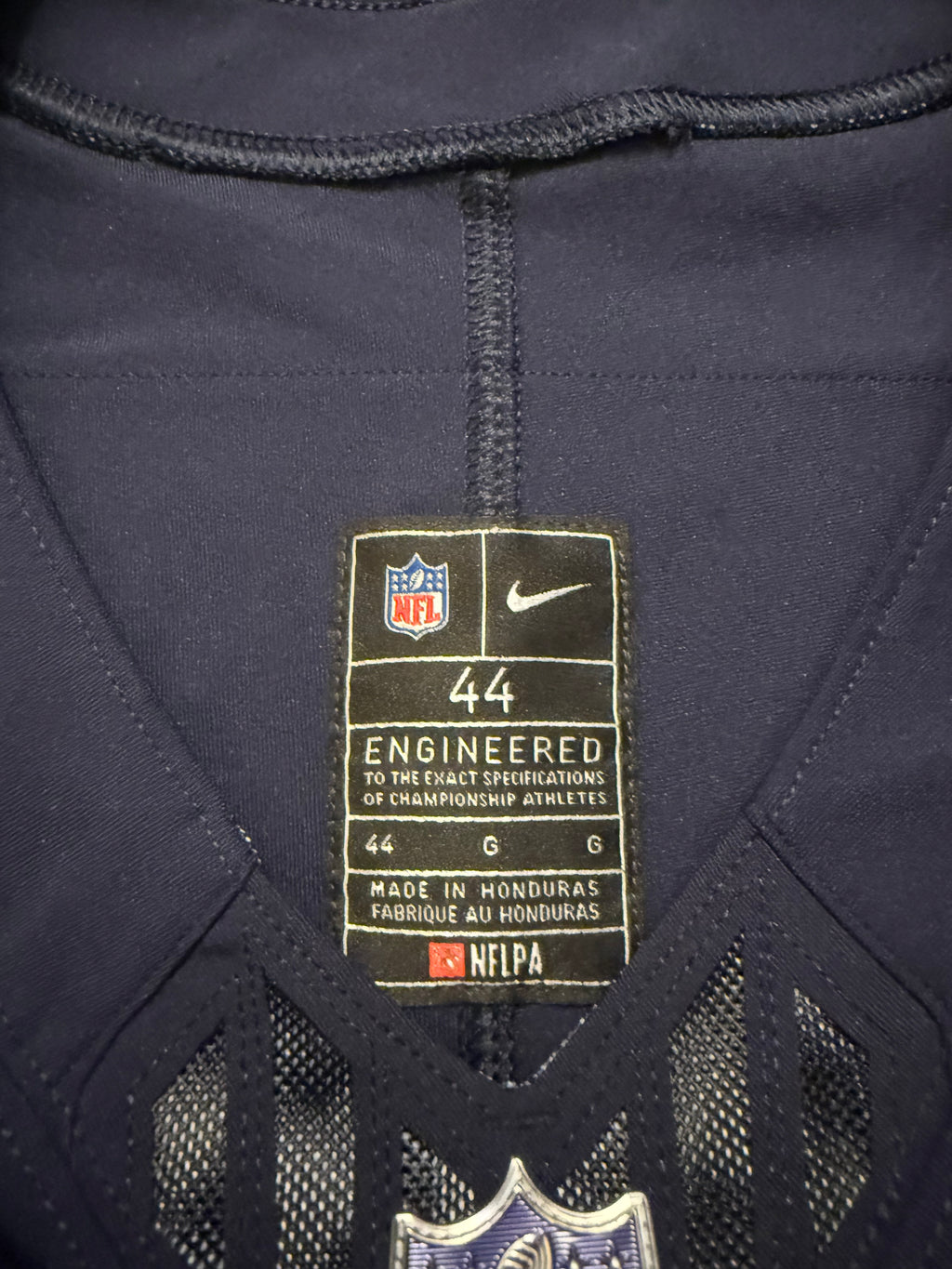 Caleb Williams Chicago Bears Jersey #18 Nike Vapor FUSE Elite Navy Size 44 (Large) NFL