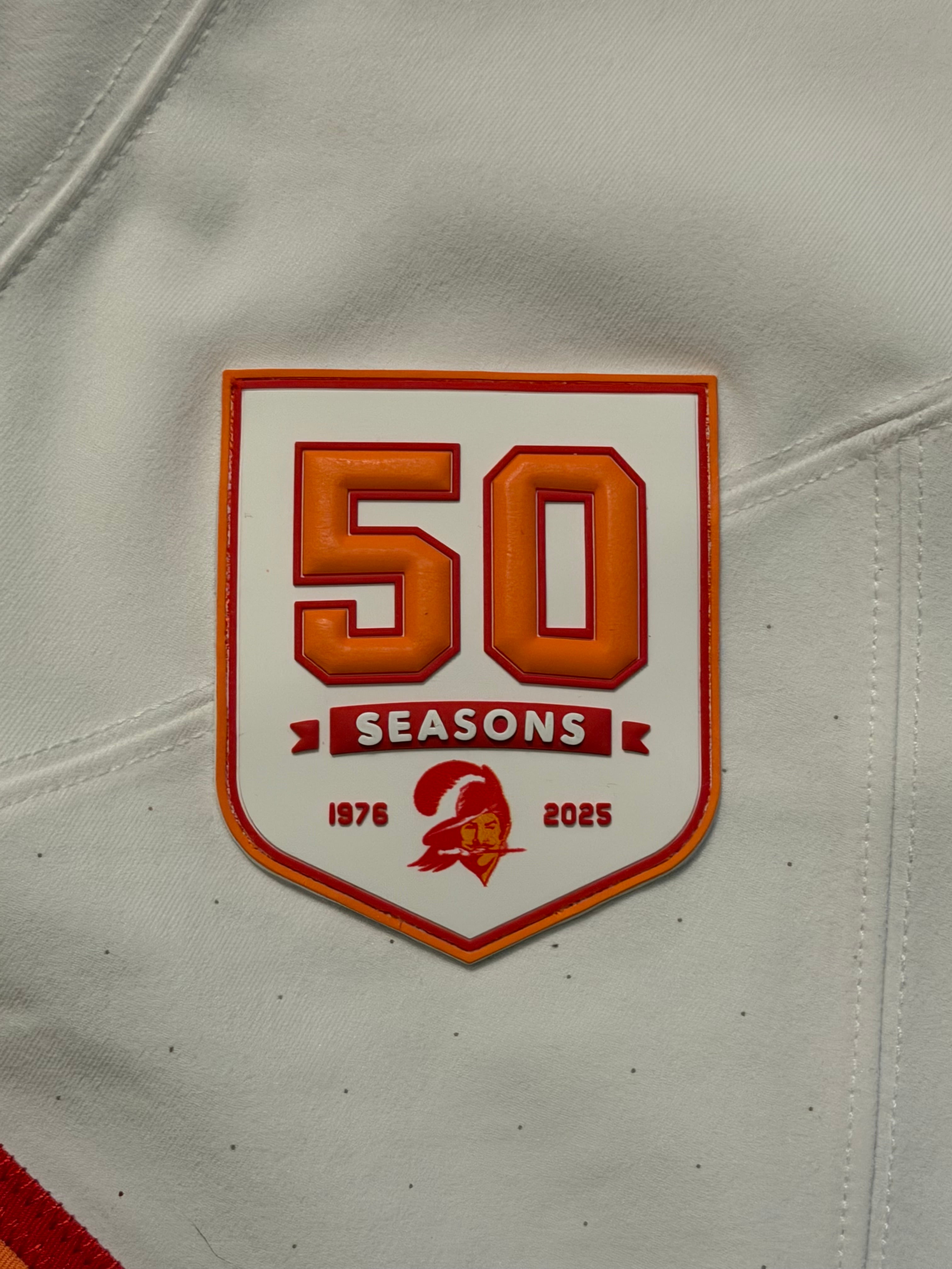 Baker Mayfield Tampa Bay Buccaneers Jersey #6 Nike Vapor FUSE Elite White Creamsicle size 44 (Large) NFL