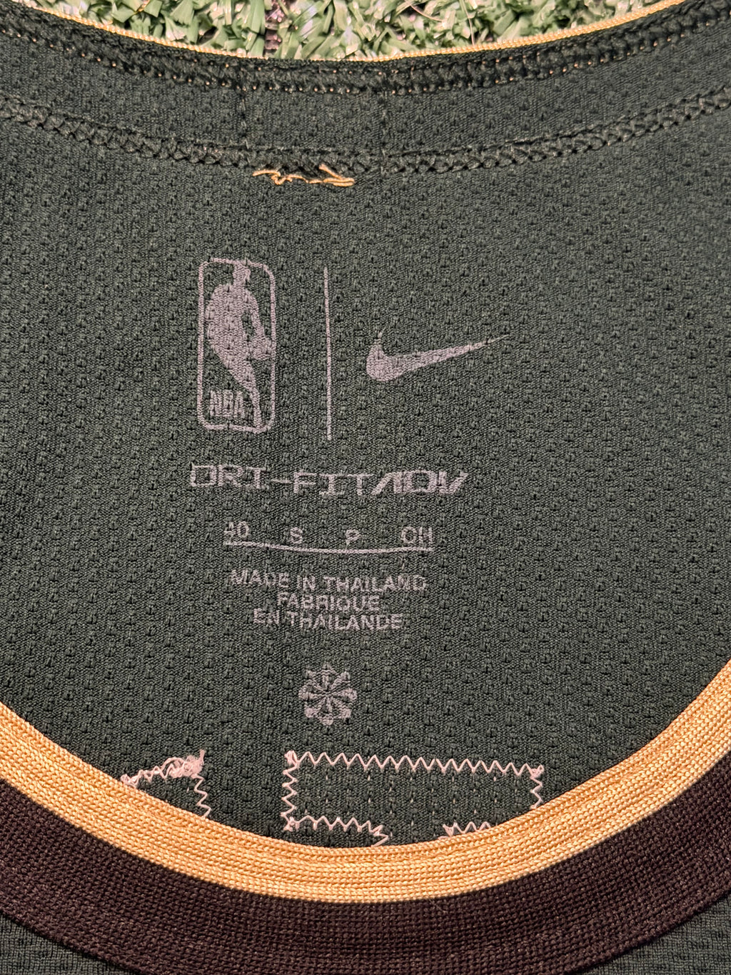 Jayson Tatum Boston Celtics Jersey #0 Nike ADV Authentic Green Size 40 (Small) NBA