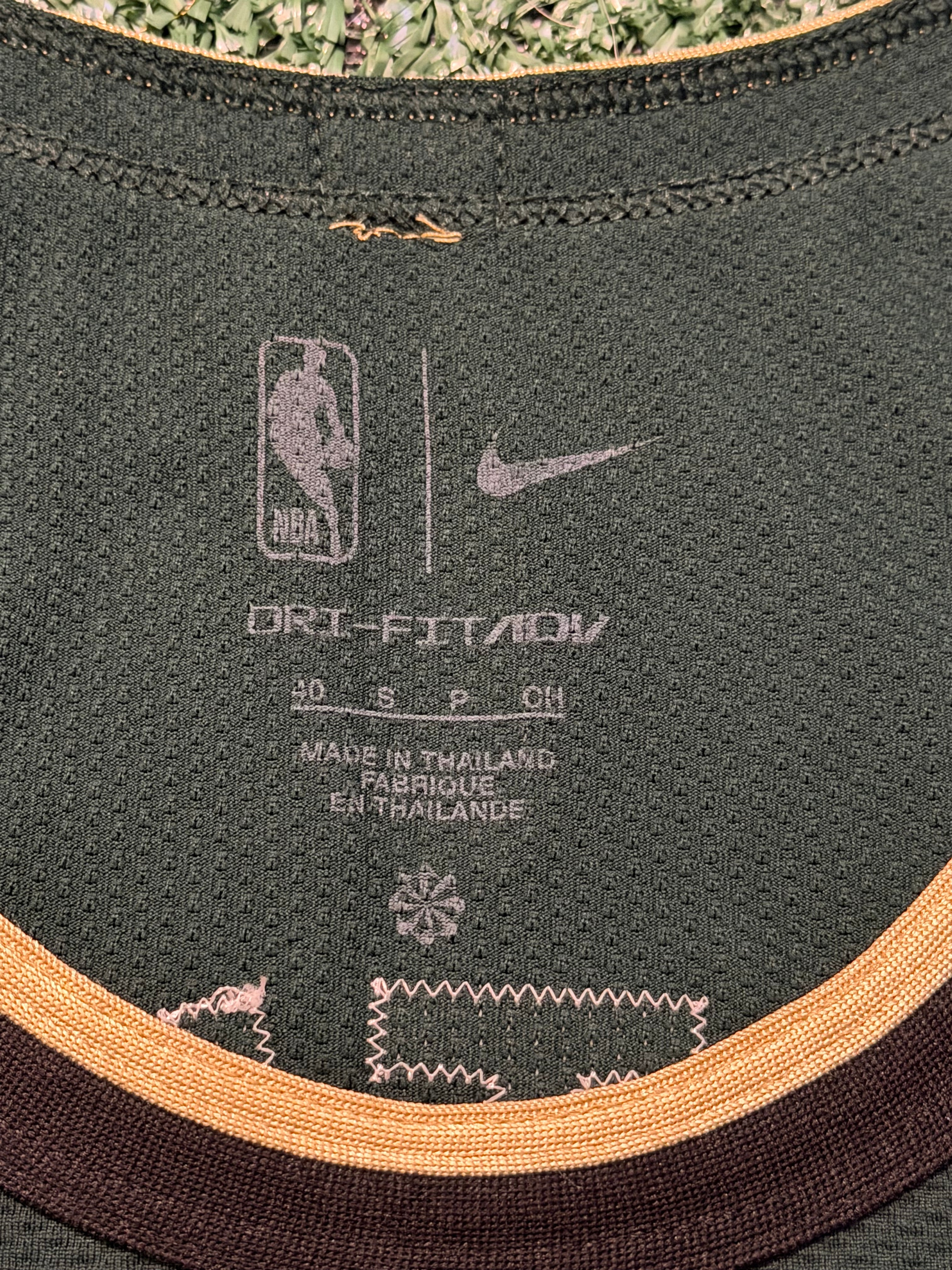 Jayson Tatum Boston Celtics Jersey #0 Nike ADV Authentic Green Size 40 (Small) NBA
