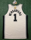 Victor Wembanyama San Antonio Spurs Jersey #1 Nike ADV Authentic White Size 52 (XL) NBA