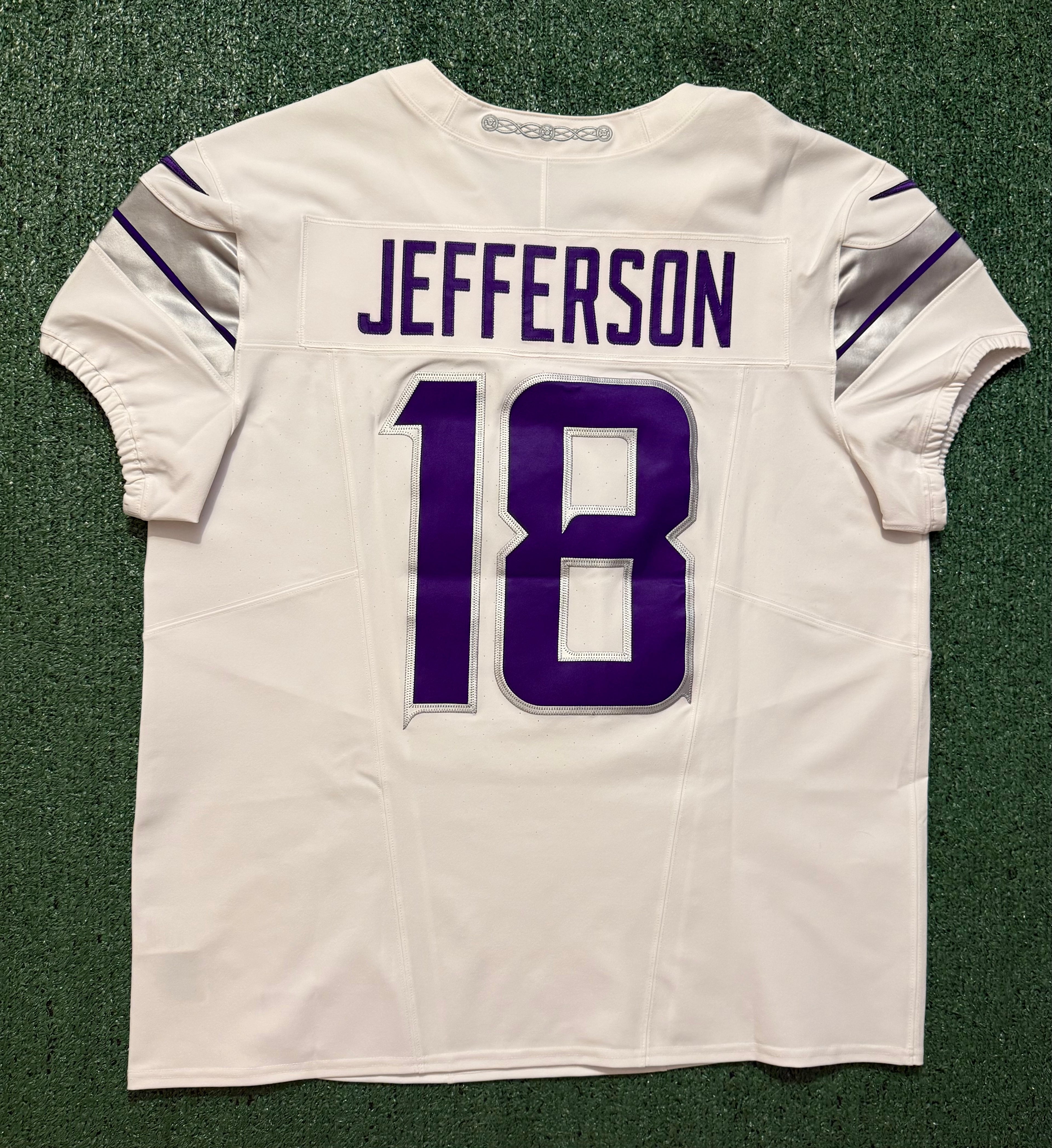 Justin Jefferson Minnesota Vikings Jersey #18 Nike Vapor FUSE Elite White Size 48 (XL) NFL