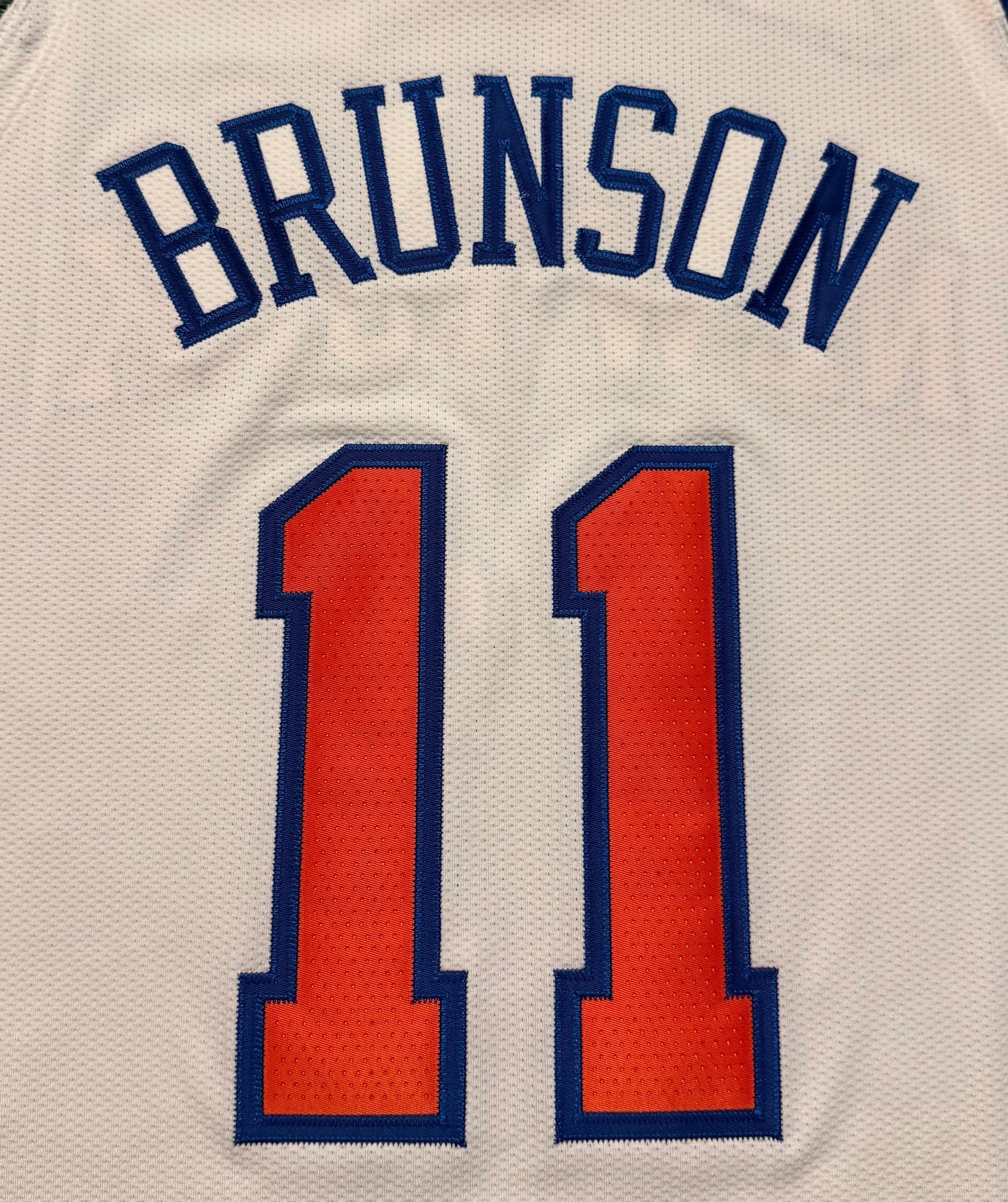Jalen Brunson New York Knicks Jersey #11 Nike ADV Authentic White Size 48 (L) NBA