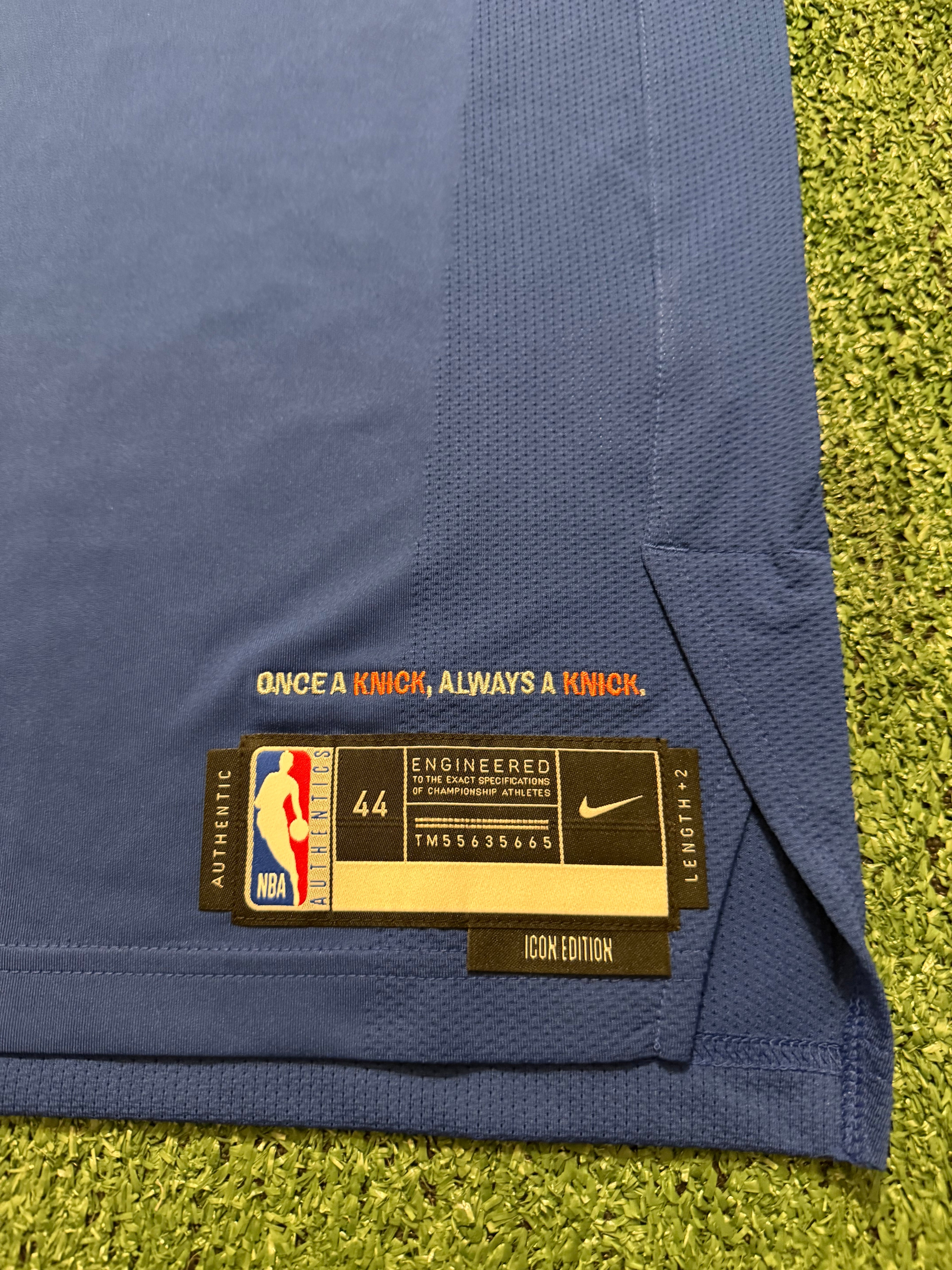 Jalen Brunson New York Knicks Jersey #11 Finals Nike ADV Authentic Blue Size 44 (M) NBA