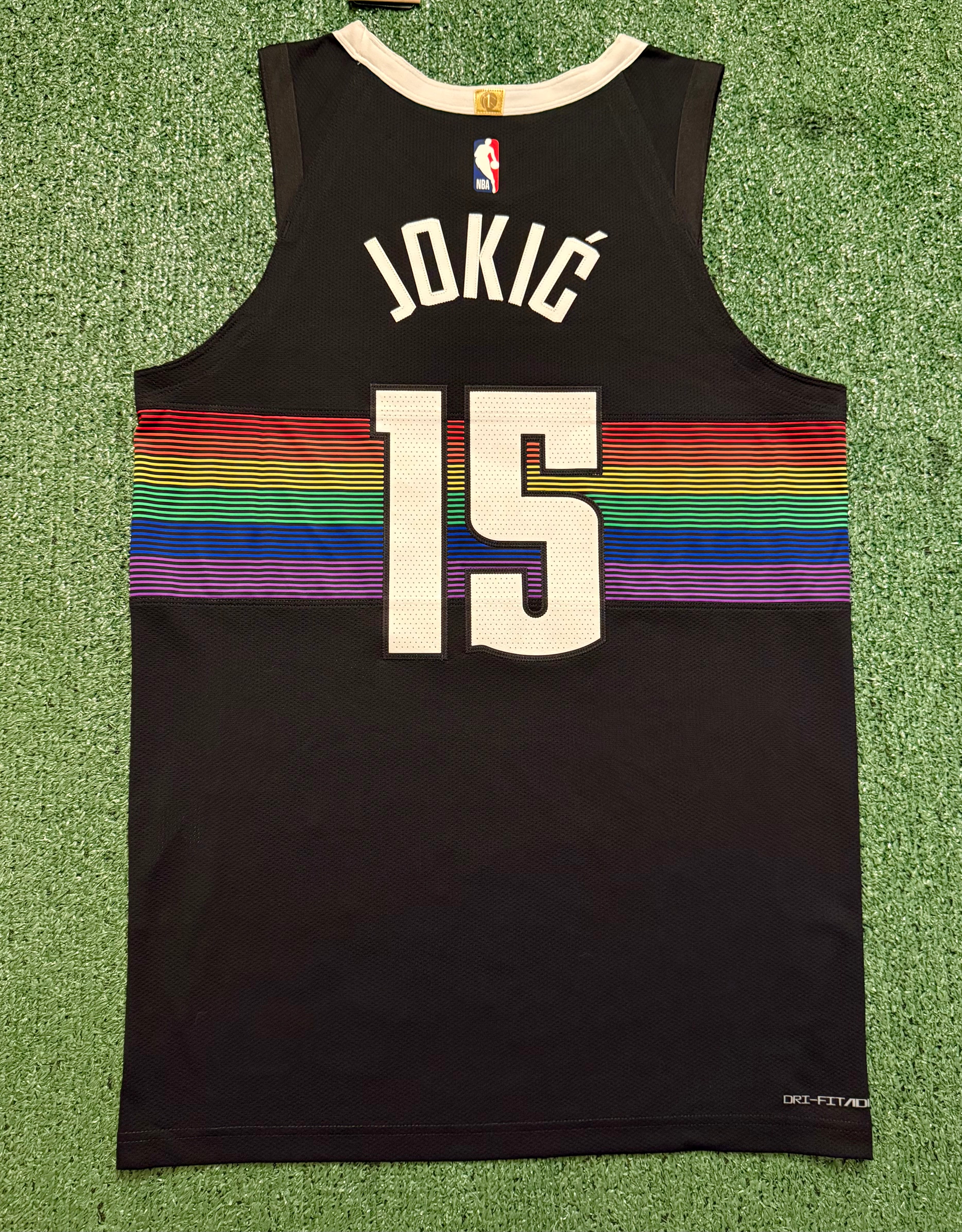 Nikola Jokic Denver Nuggets Jersey #15 Nike ADV Authentic Black Size 44 (M) NBA