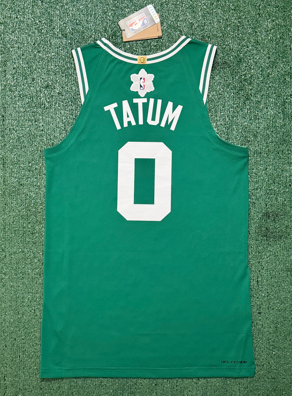 Jayson Tatum Boston Celtics Jersey #0 Nike ADV Authentic Green Size 44 (Medium) NBA