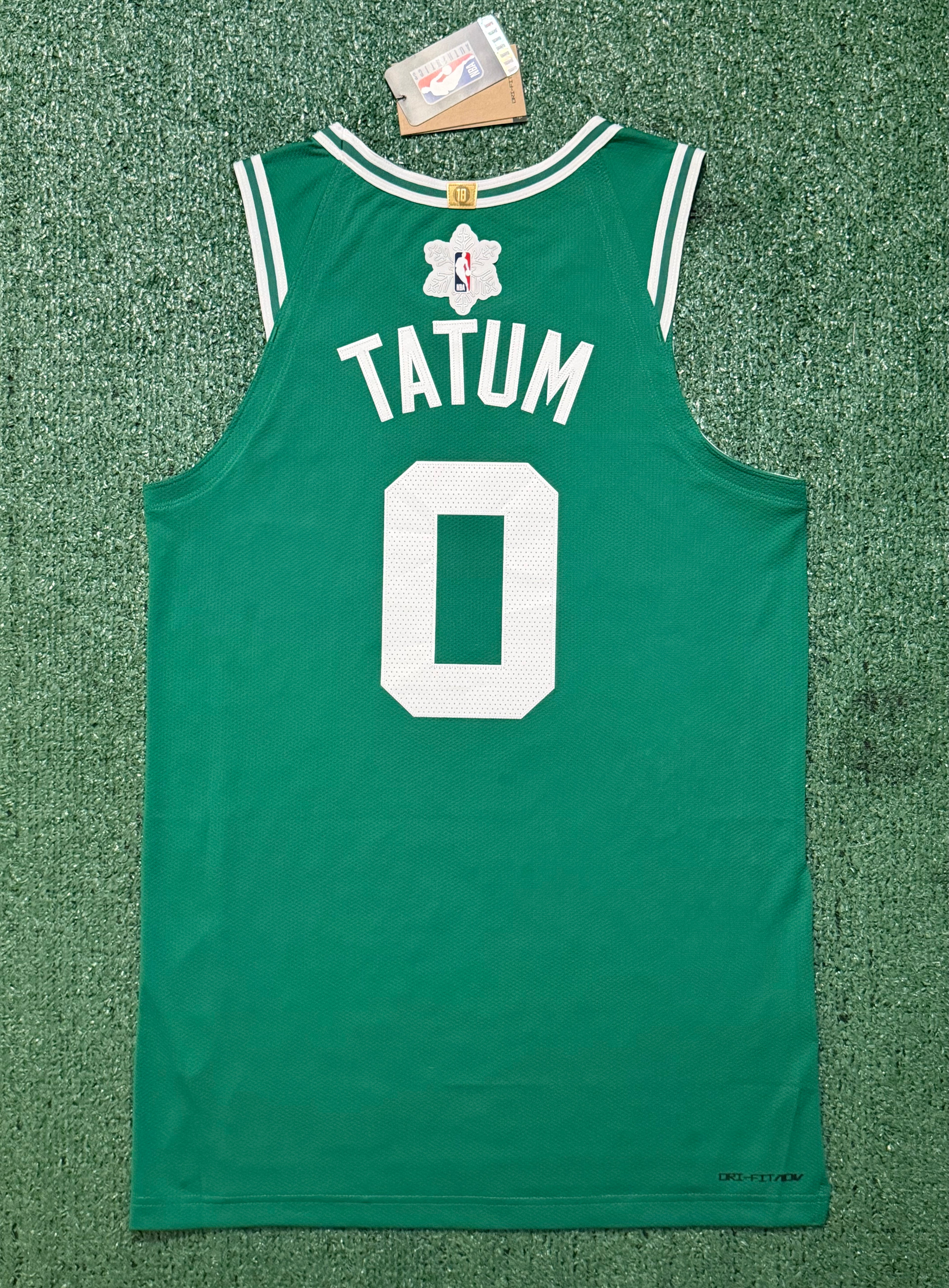 Jayson Tatum Boston Celtics Jersey #0 Nike ADV Authentic Green Size 44 (Medium) NBA