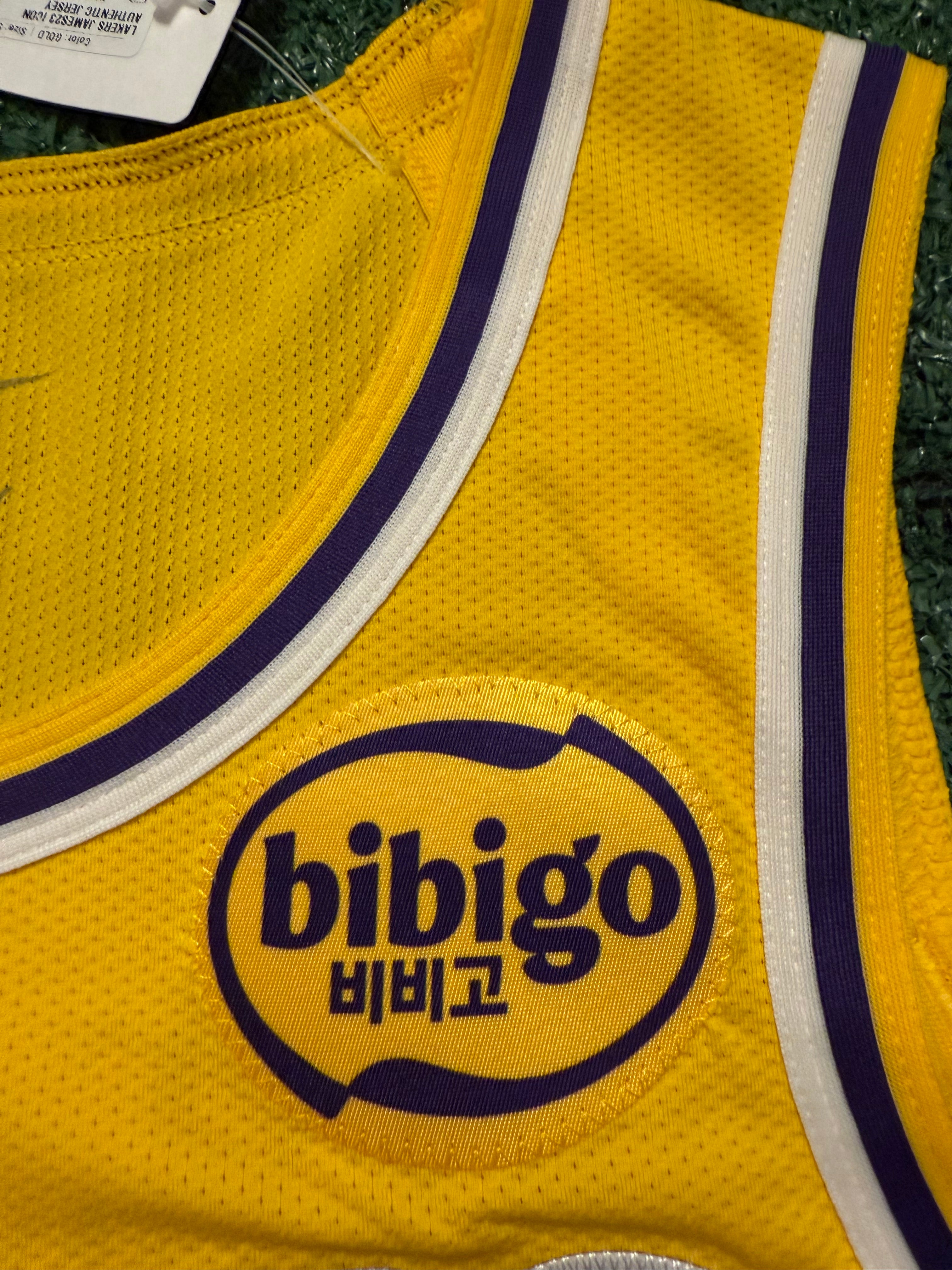 LeBron James Los Angeles Lakers Jersey #23 Nike ADV Authentic Gold Size 48 (L) NBA
