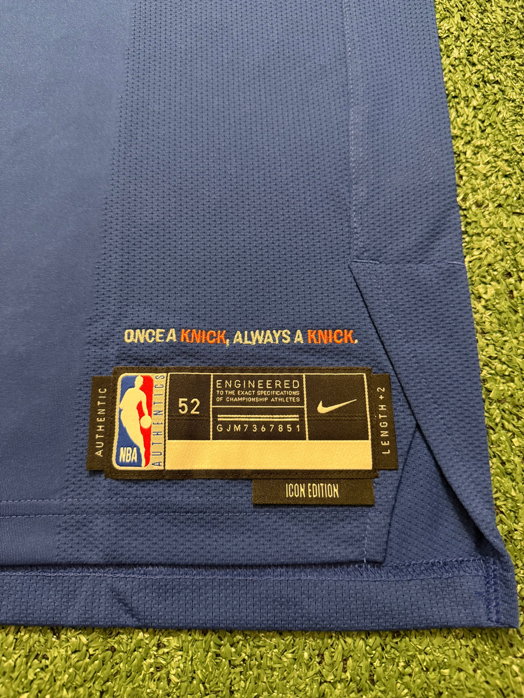 Jalen Brunson New York Knicks Jersey #11 Finals Nike ADV Authentic Blue Size 52 (XL) NBA