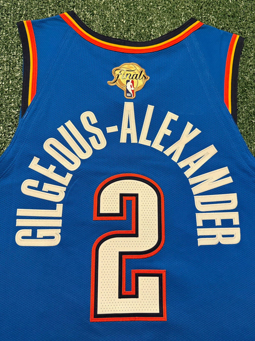 Shai Gilgeous-Alexander Oklahoma City Thunder Jersey #2 Nike ADV Authentic Blue Size 48 (L) NBA