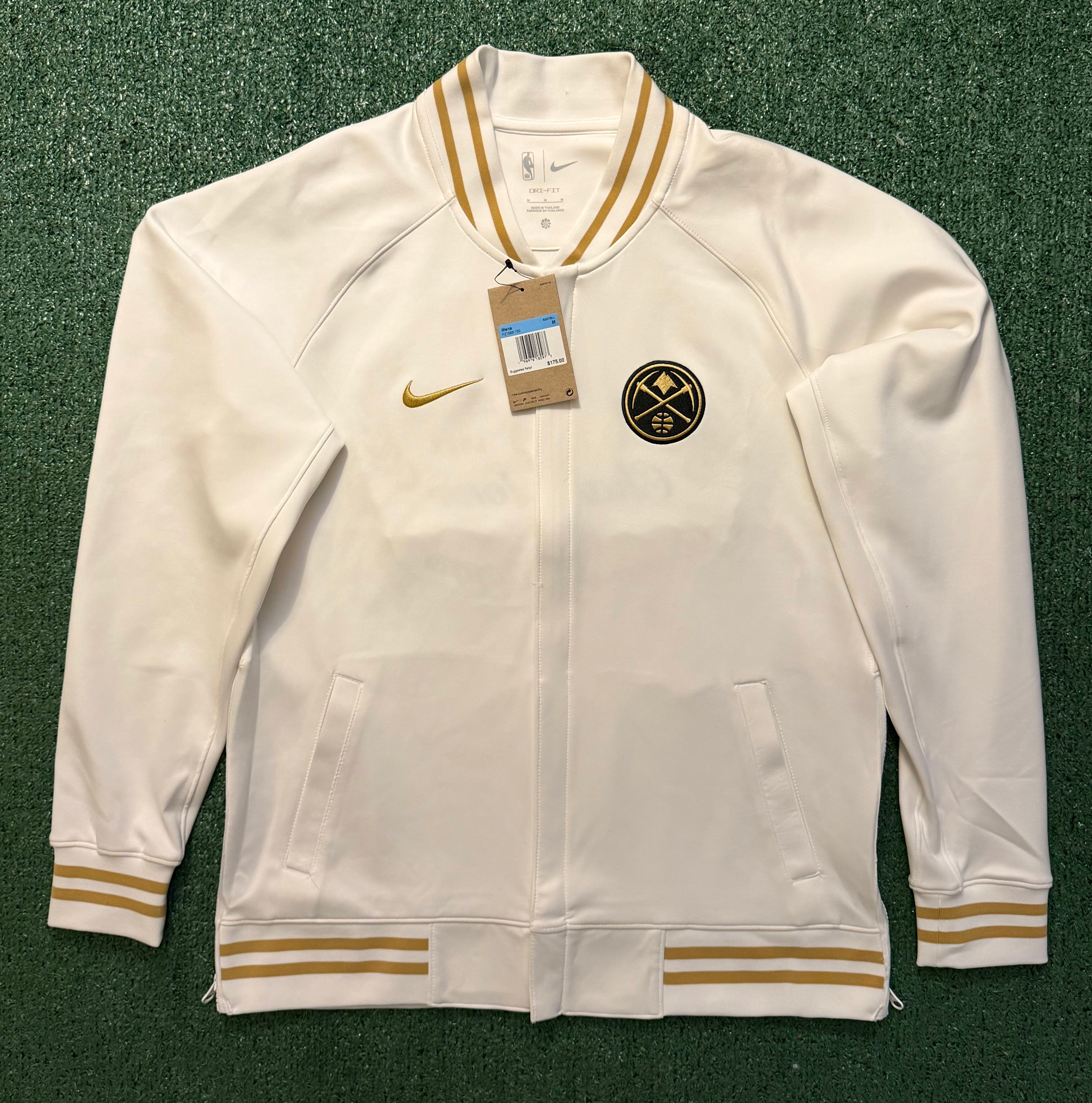 Authentic Denver Nuggets 2022-23 Nike NBA Champions Dri-Fit Full-Zip Jacket - M