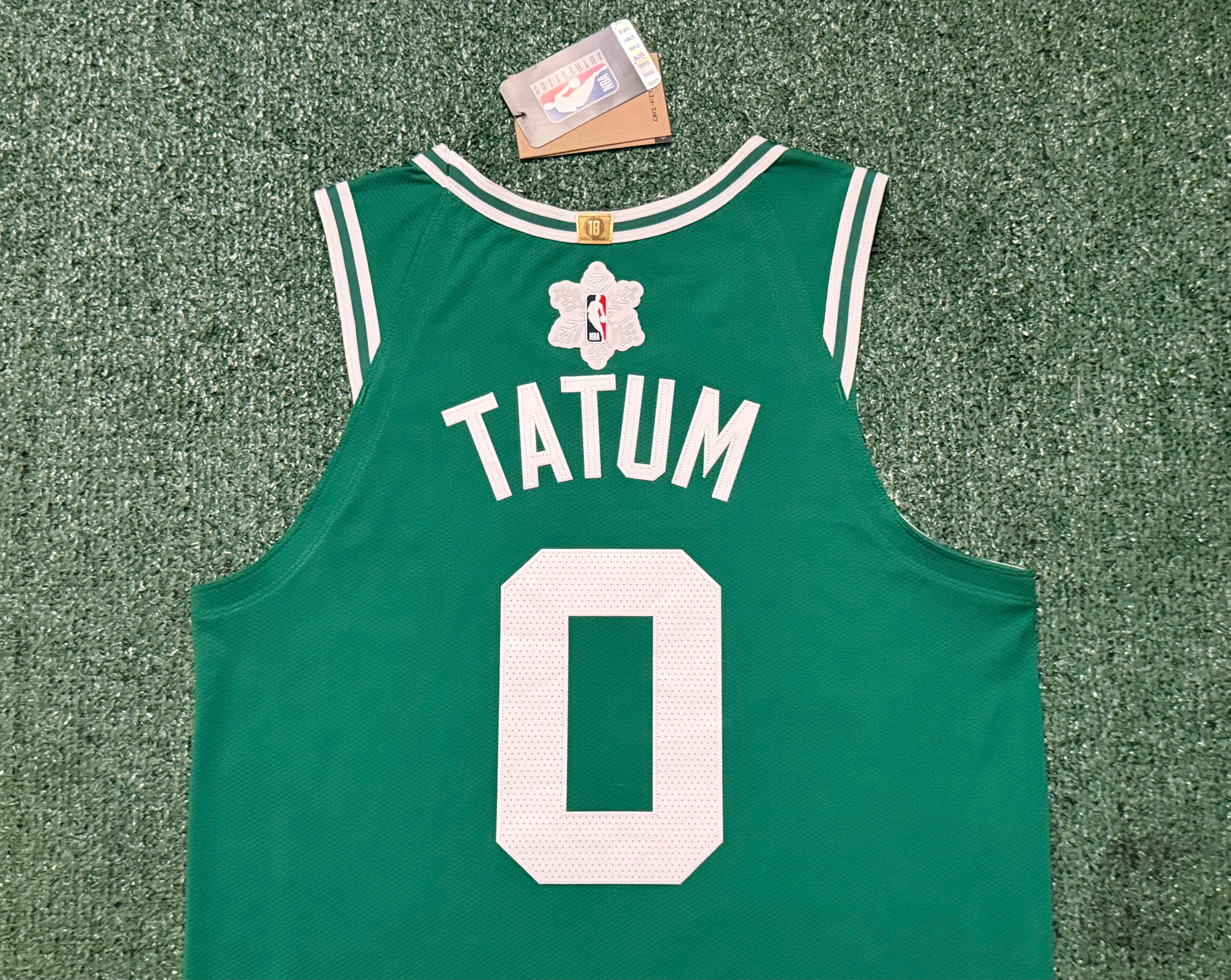 Jayson Tatum Boston Celtics Jersey #0 Nike ADV Authentic Green Size 44 (Medium) NBA