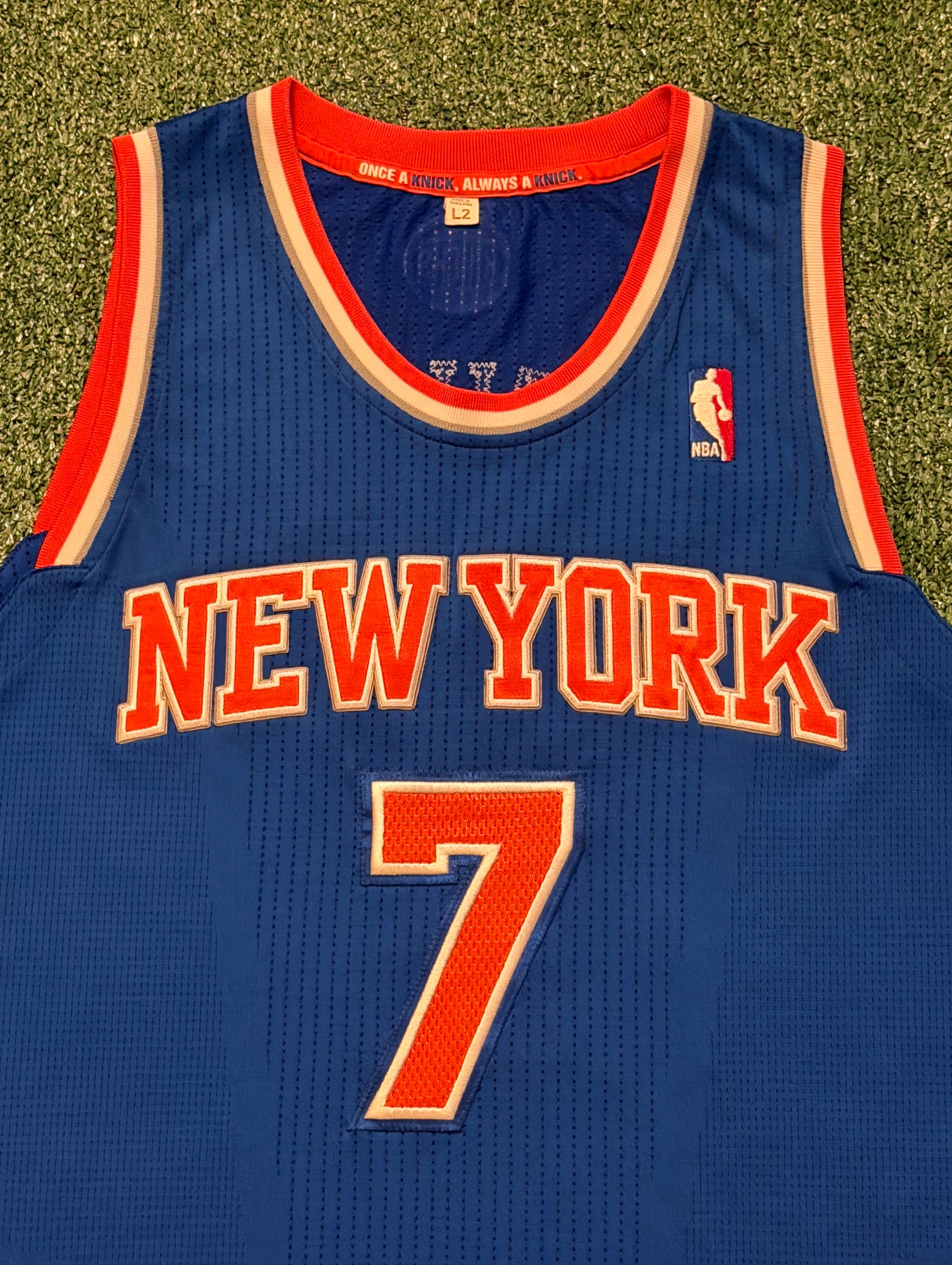 Carmelo Anthony New York Knicks Jersey #7 Adidas Climacool Blue Size (Large) NBA