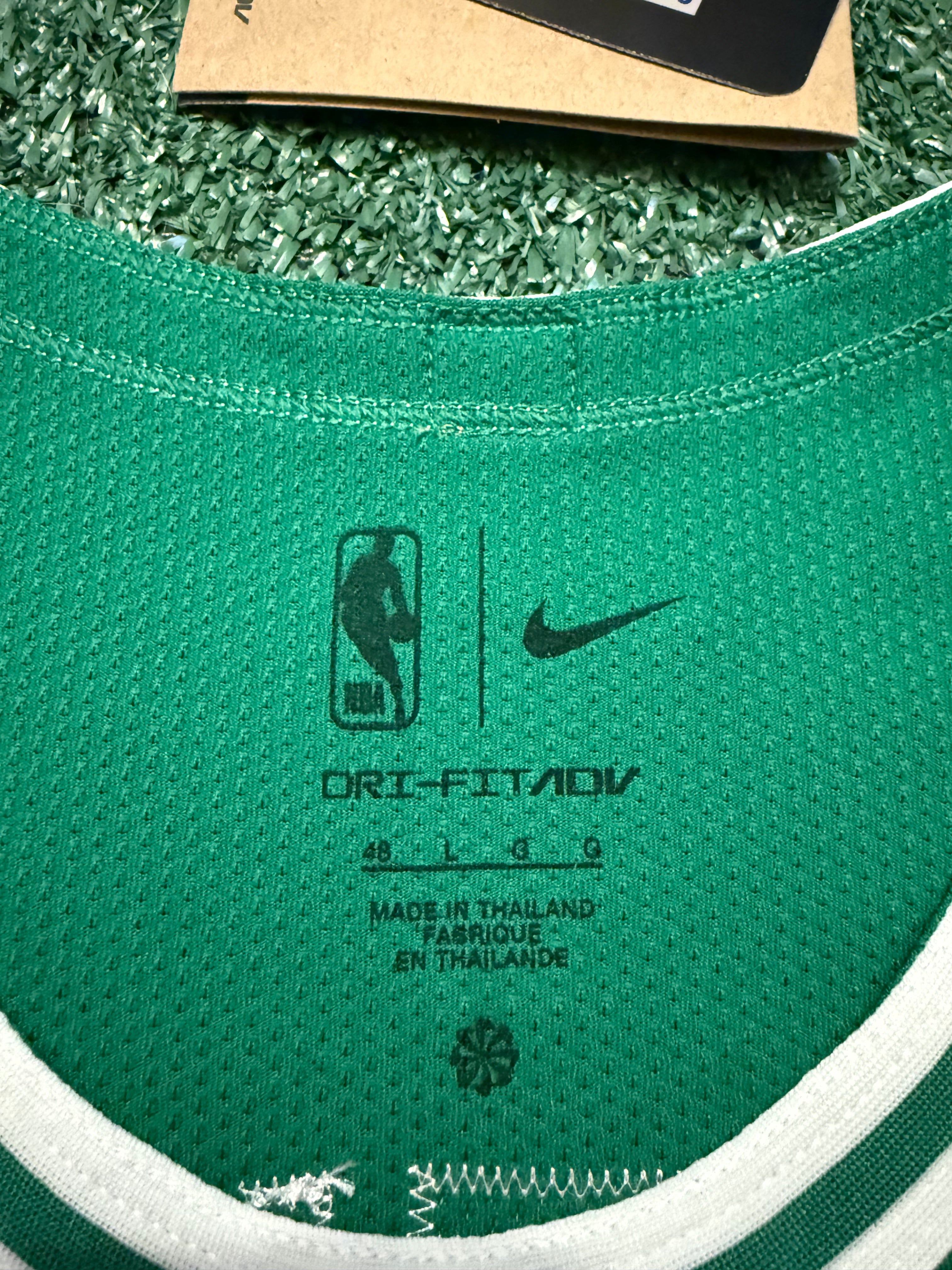Jayson Tatum Boston Celtics Jersey #0 Nike ADV Authentic Green Size 48 (L) NBA