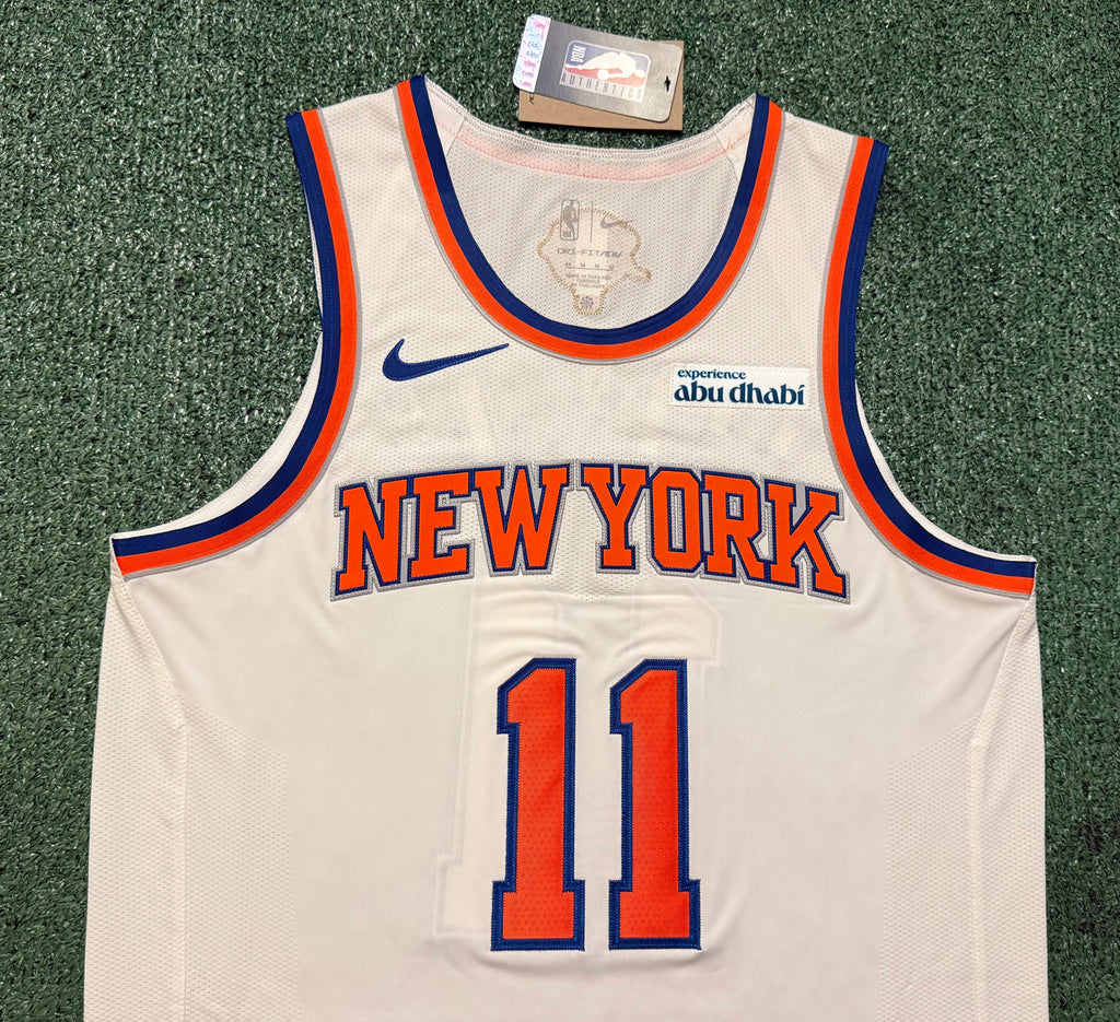 Jalen Brunson New York Knicks Jersey #11 Nike ADV Authentic White Size 44 (M) NBA