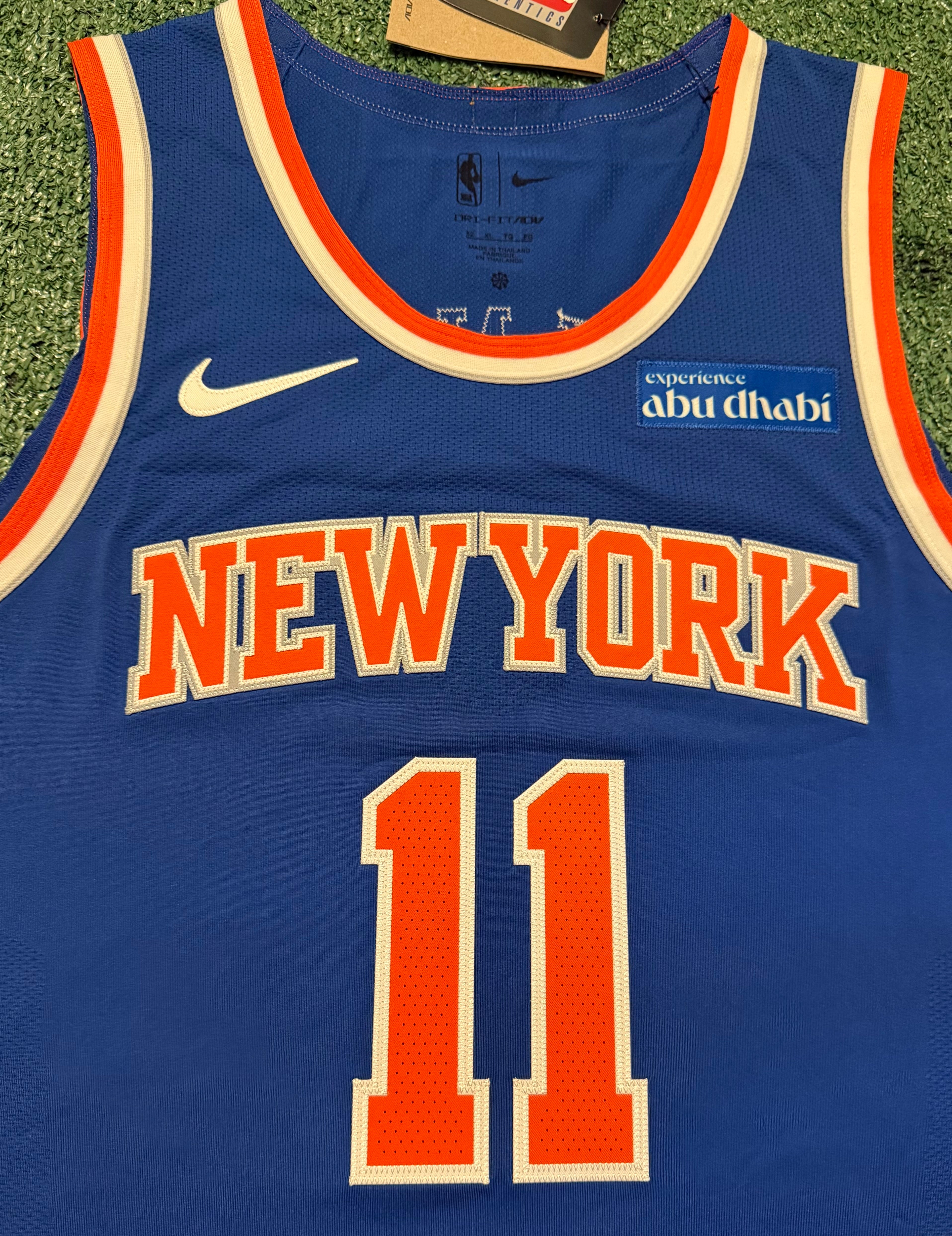 Jalen Brunson New York Knicks Jersey #11 Nike ADV Authentic Blue Size 52 (XL) NBA