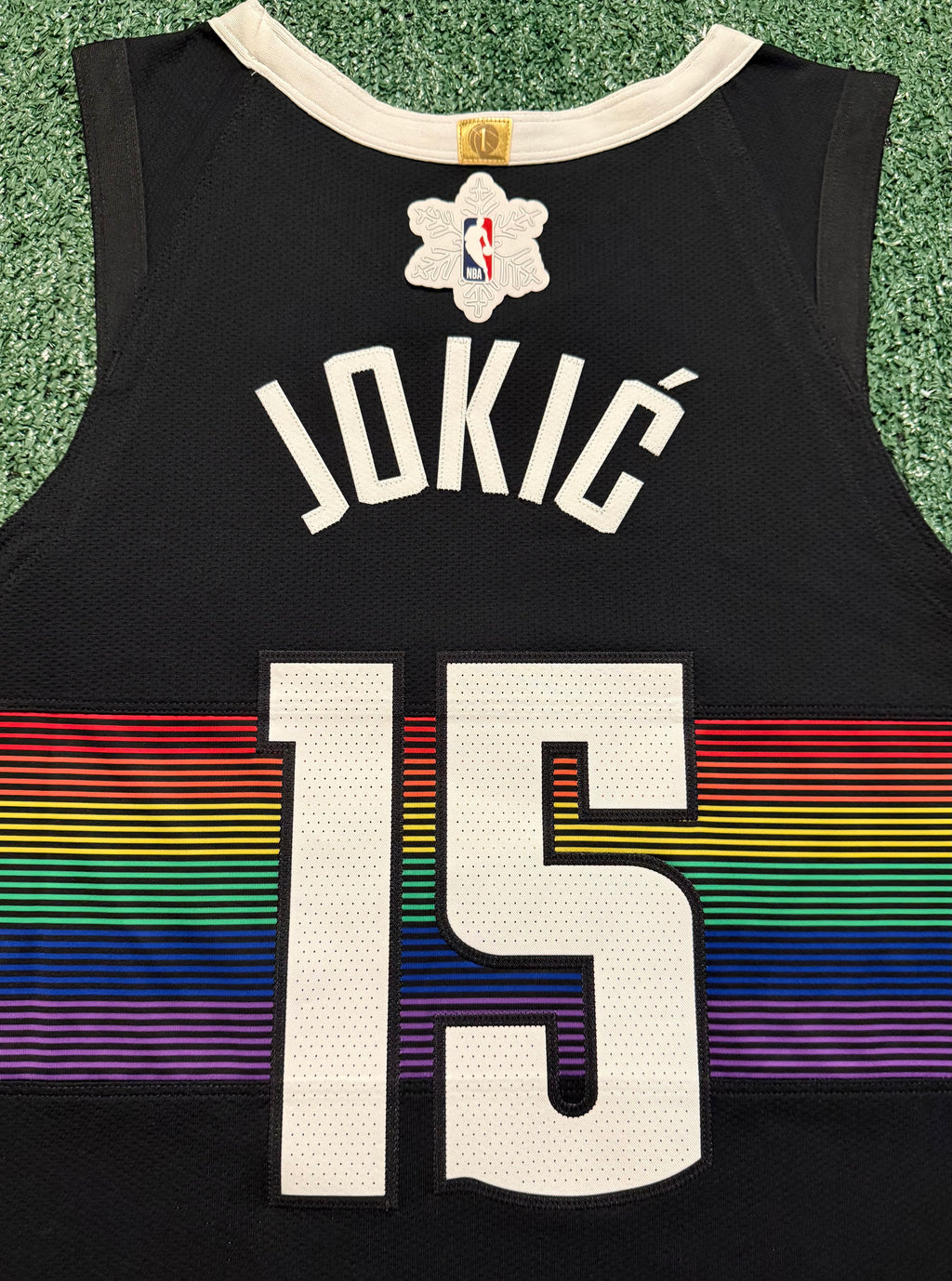 Nikola Jokic Denver Nuggets Jersey #15 Nike ADV Authentic Black Size 44 (M) NBA