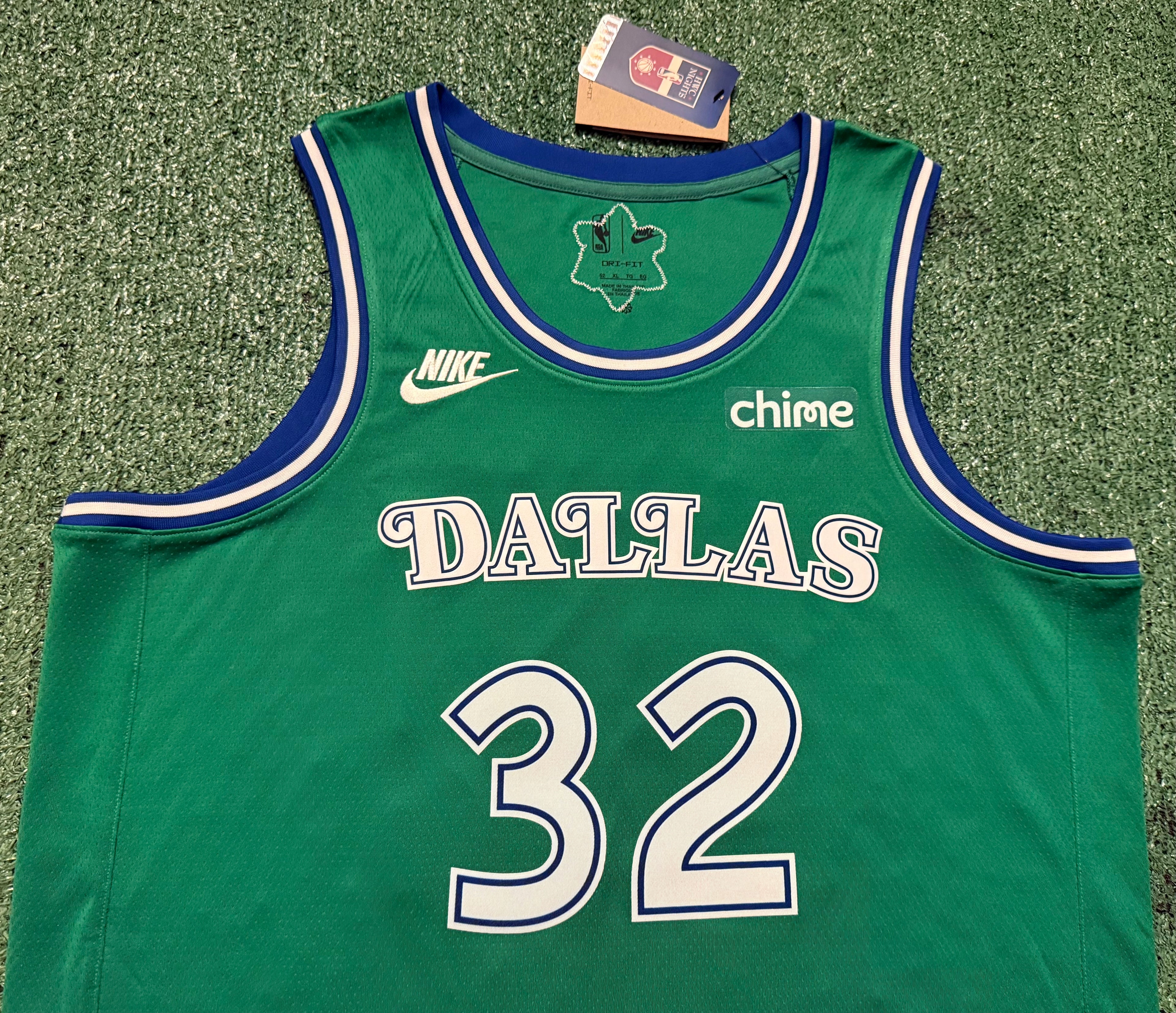 Cooper Flagg Dallas Mavericks Jersey #32 Nike Swingman Green Size 52 (XL) NBA