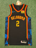 Shai Gilgeous-Alexander Oklahoma City Thunder Jersey #2 Nike ADV Authentic Black Size 44 (M) NBA