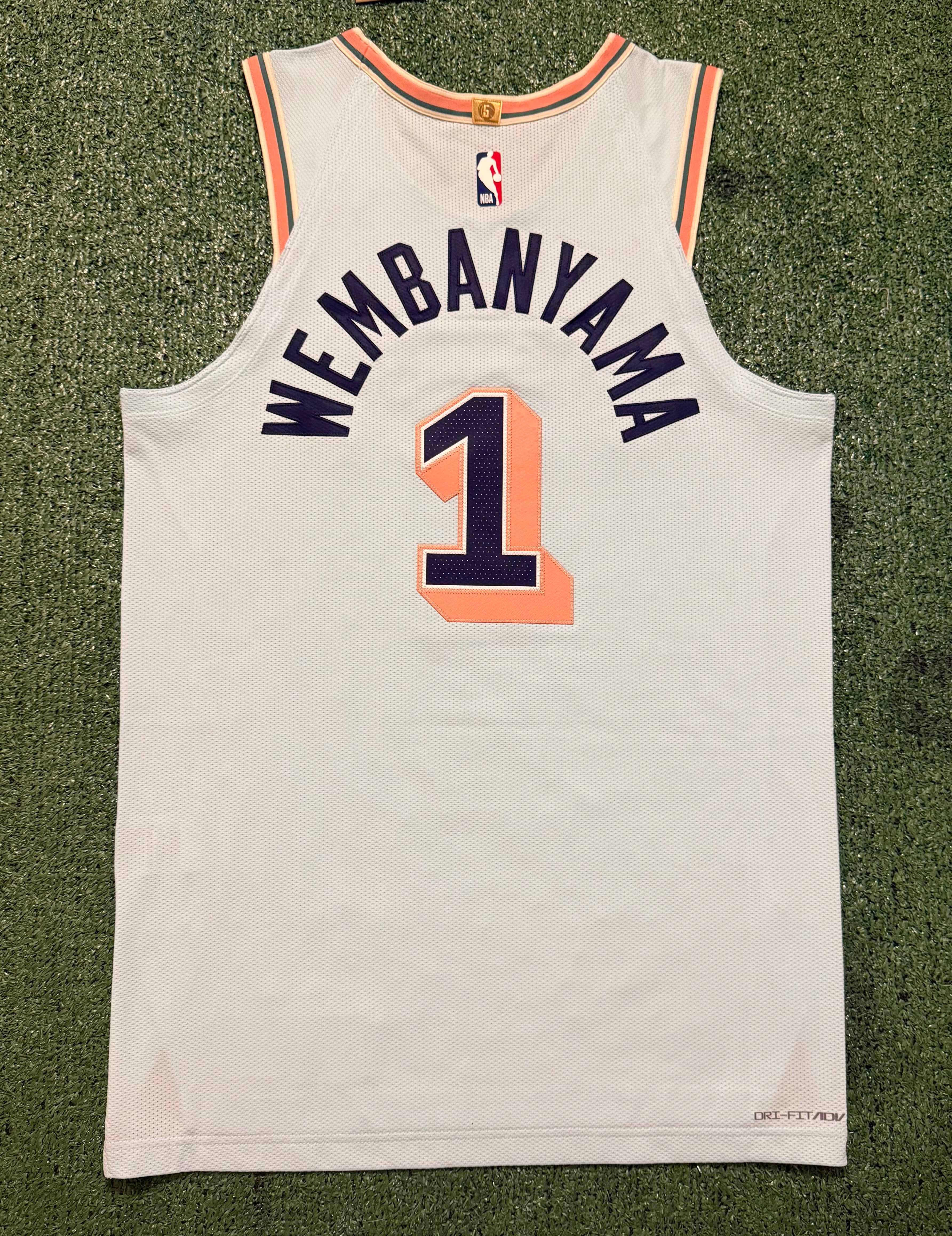 Victor Wembanyama San Antonio Spurs Jersey #1 Nike ADV Authentic Blue Size 44 (M) NBA