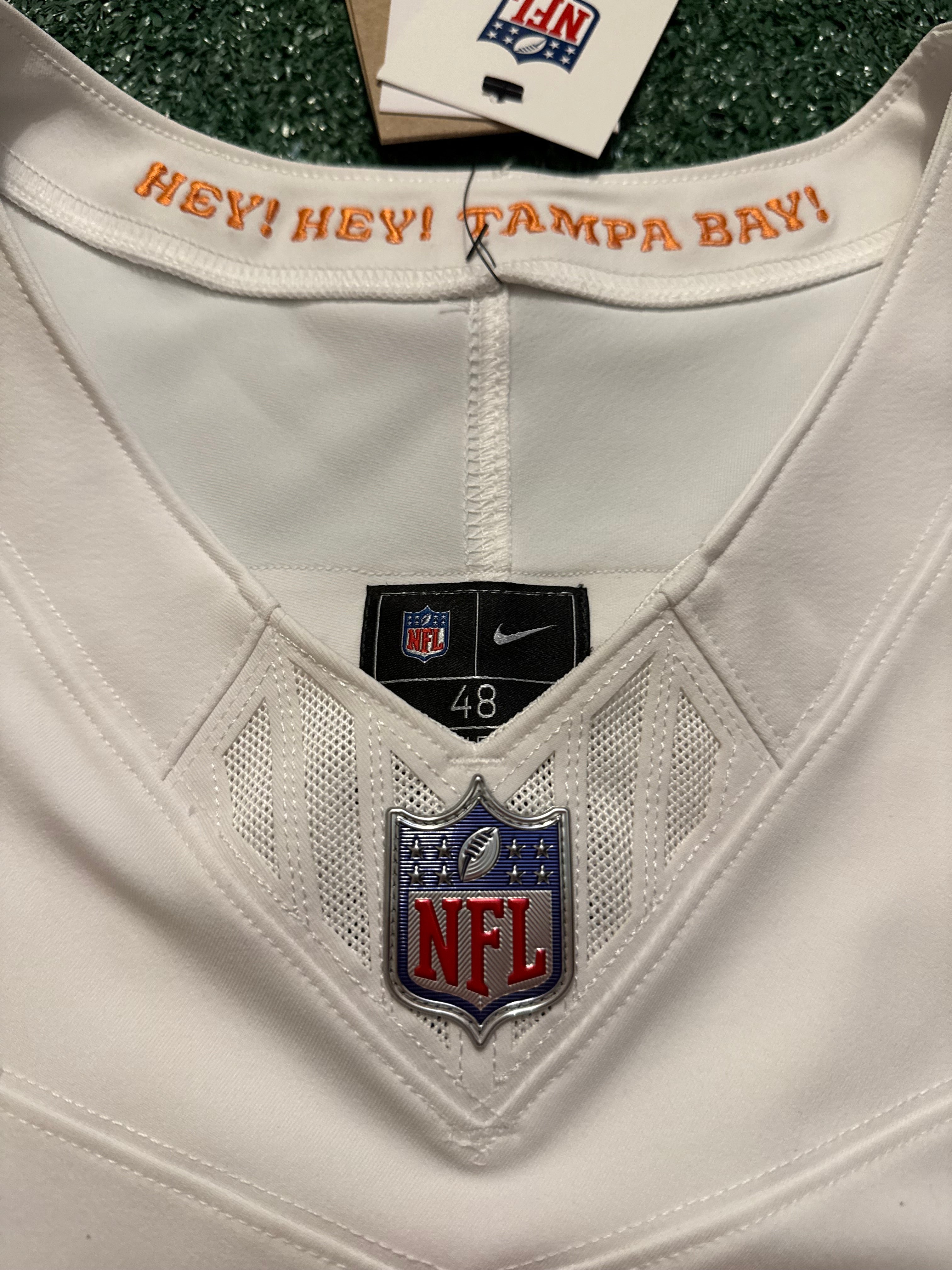 Baker Mayfield Tampa Bay Buccaneers Jersey #6 Nike Vapor FUSE Elite White Creamsicle size 48 (XL) NFL