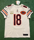 Caleb Williams Chicago Bears Jersey #18 Nike Vapor FUSE Elite White Size 40 (Medium) NFL