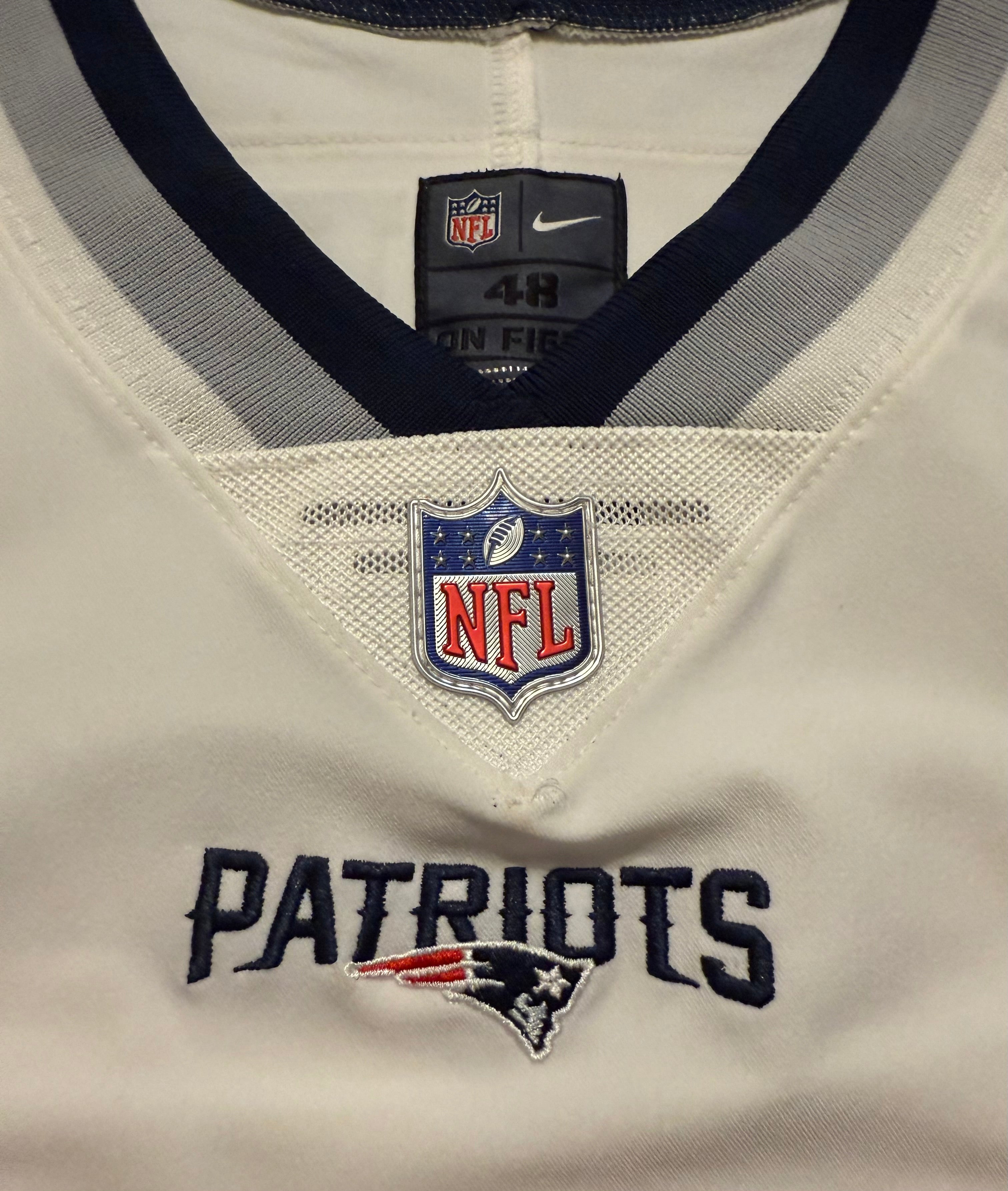 Tom Brady New England Patriots Jersey #12 Nike Vapor Elite White Size 48 (XL) NFL