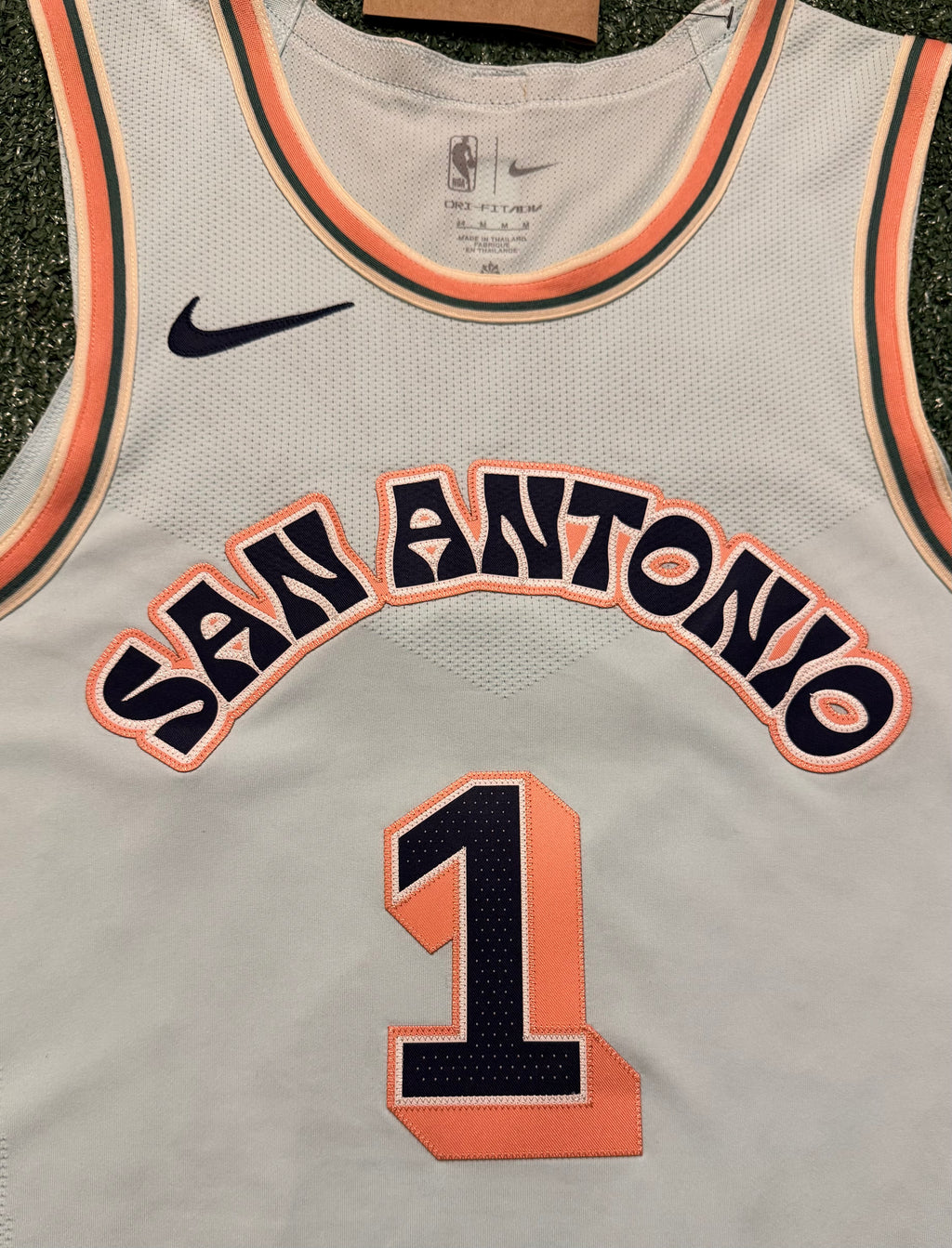 Victor Wembanyama San Antonio Spurs Jersey #1 Nike ADV Authentic Blue Size 44 (M) NBA