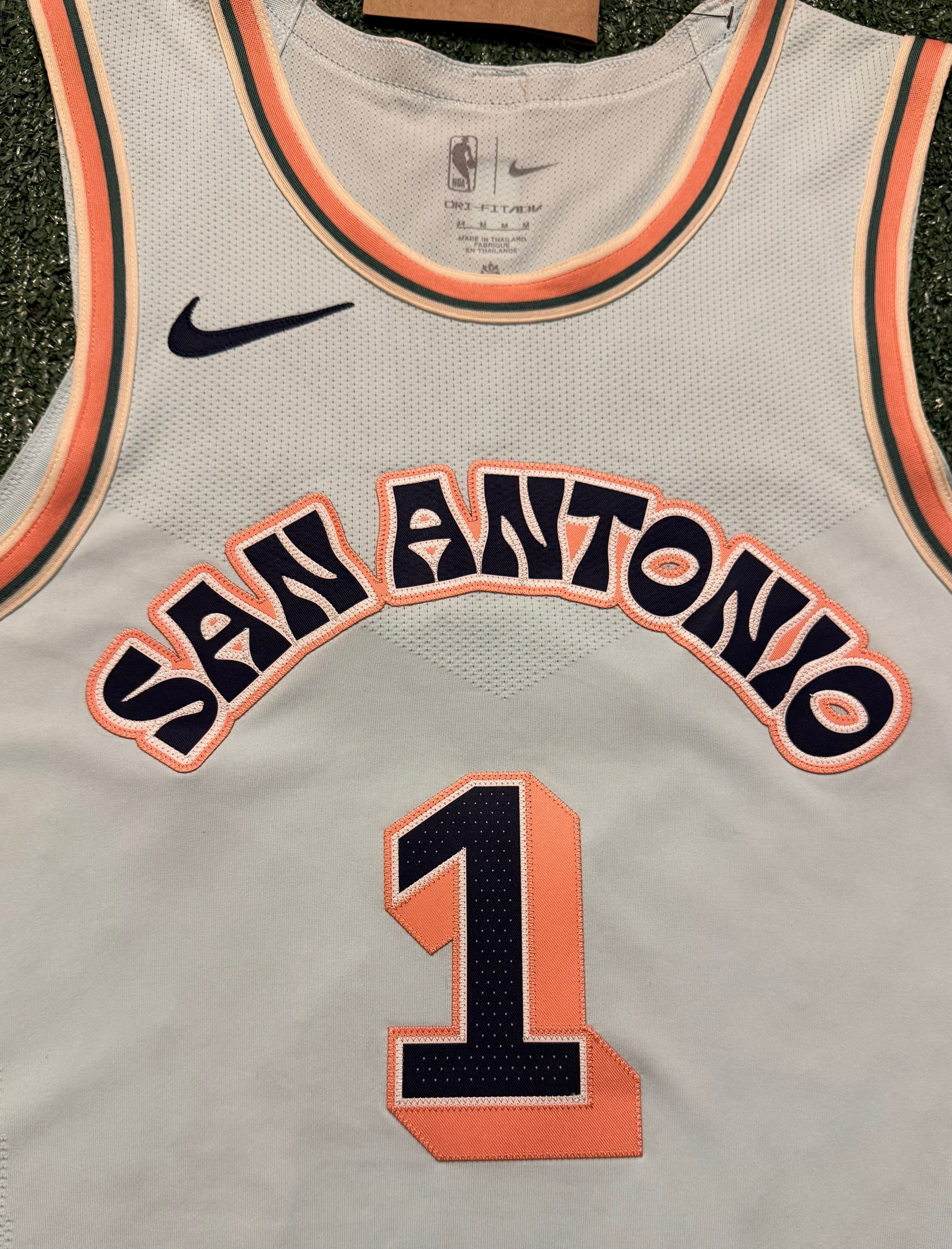 Victor Wembanyama San Antonio Spurs Jersey #1 Nike ADV Authentic Blue Size 44 (M) NBA
