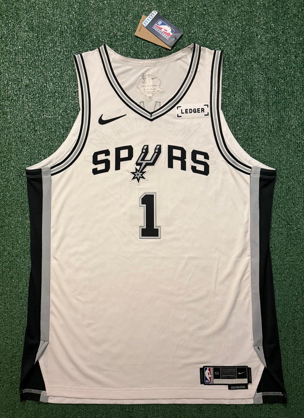 Victor Wembanyama San Antonio Spurs Jersey #1 Nike ADV Authentic White Size 52 (XL) NBA