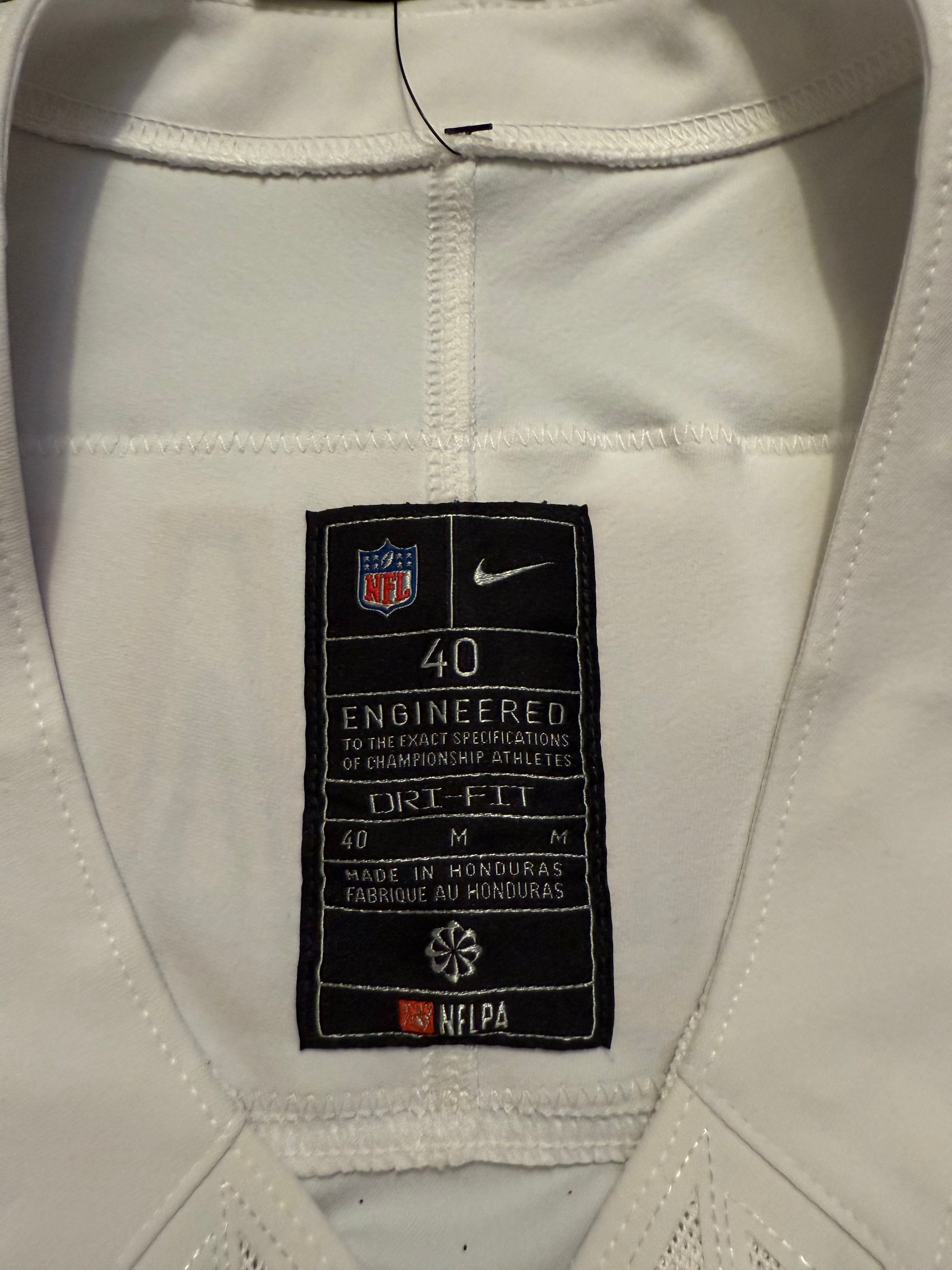 Caleb Williams Chicago Bears Jersey #18 Nike Vapor FUSE Elite White Size 40 (Medium) NFL