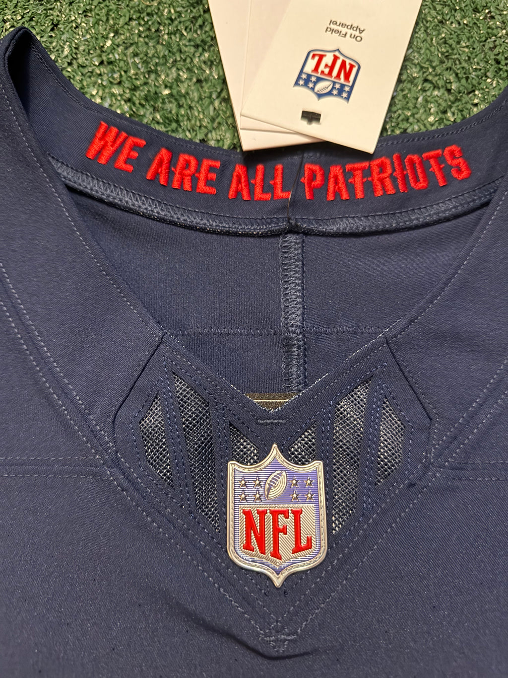 Drake Maye New England Patriots Jersey #10 Nike Vapor Fuse Elite Blue Size 48 (XL) NFL