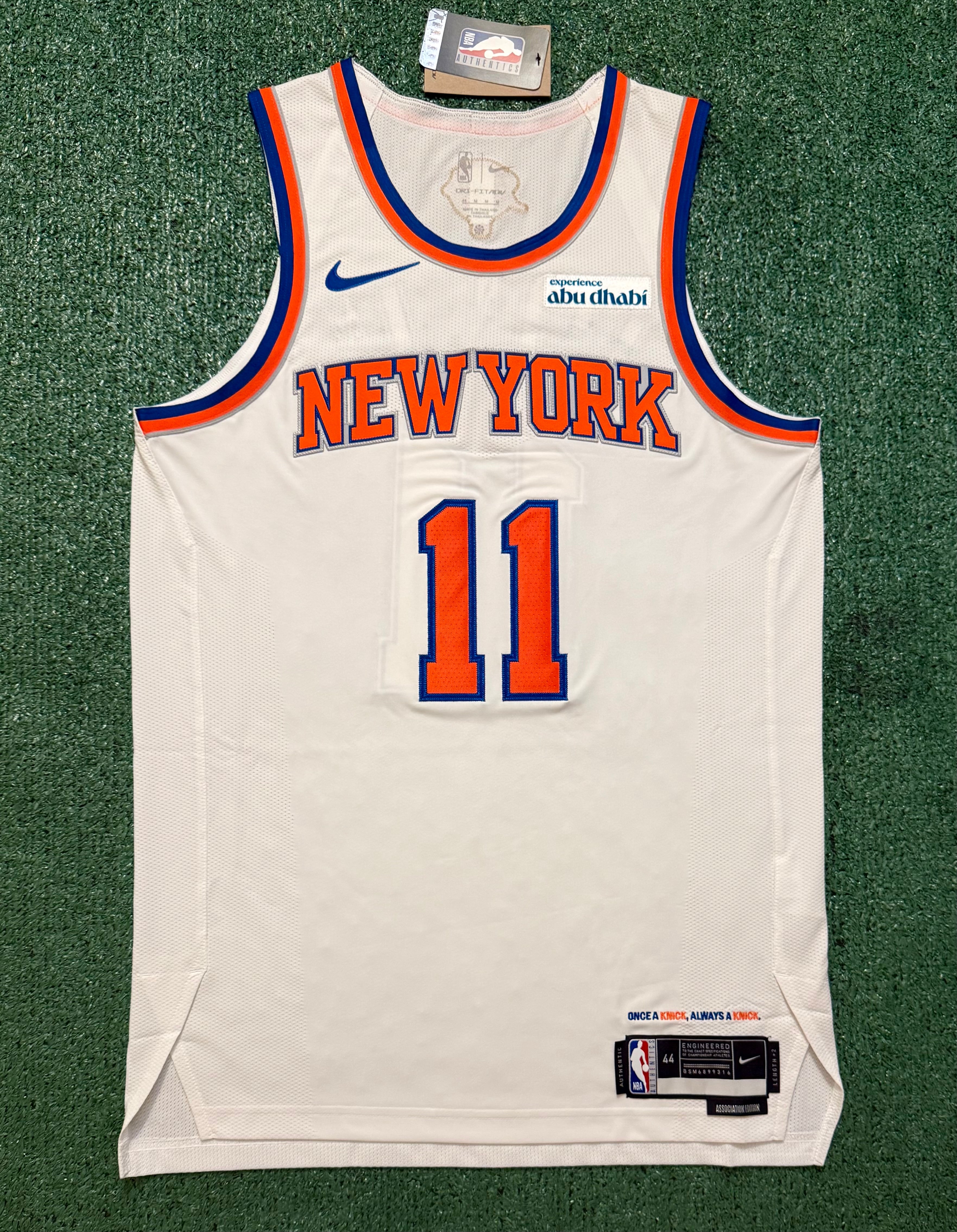 Jalen Brunson New York Knicks Jersey #11 Nike ADV Authentic White Size 44 (M) NBA