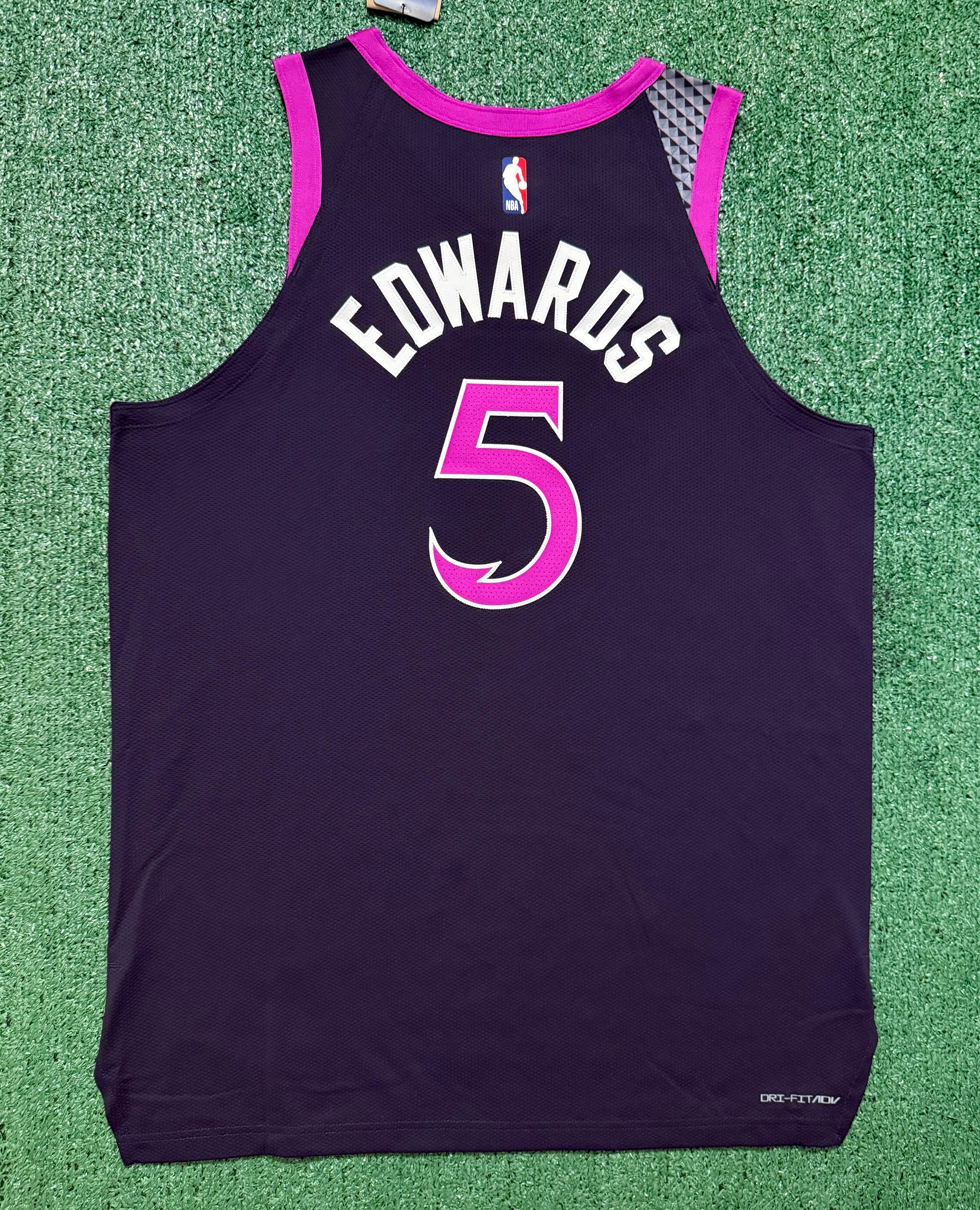 Anthony Edwards Minnesota Timberwolves Jersey #5 Nike ADV Authentic Black Size 48 (L) NBA