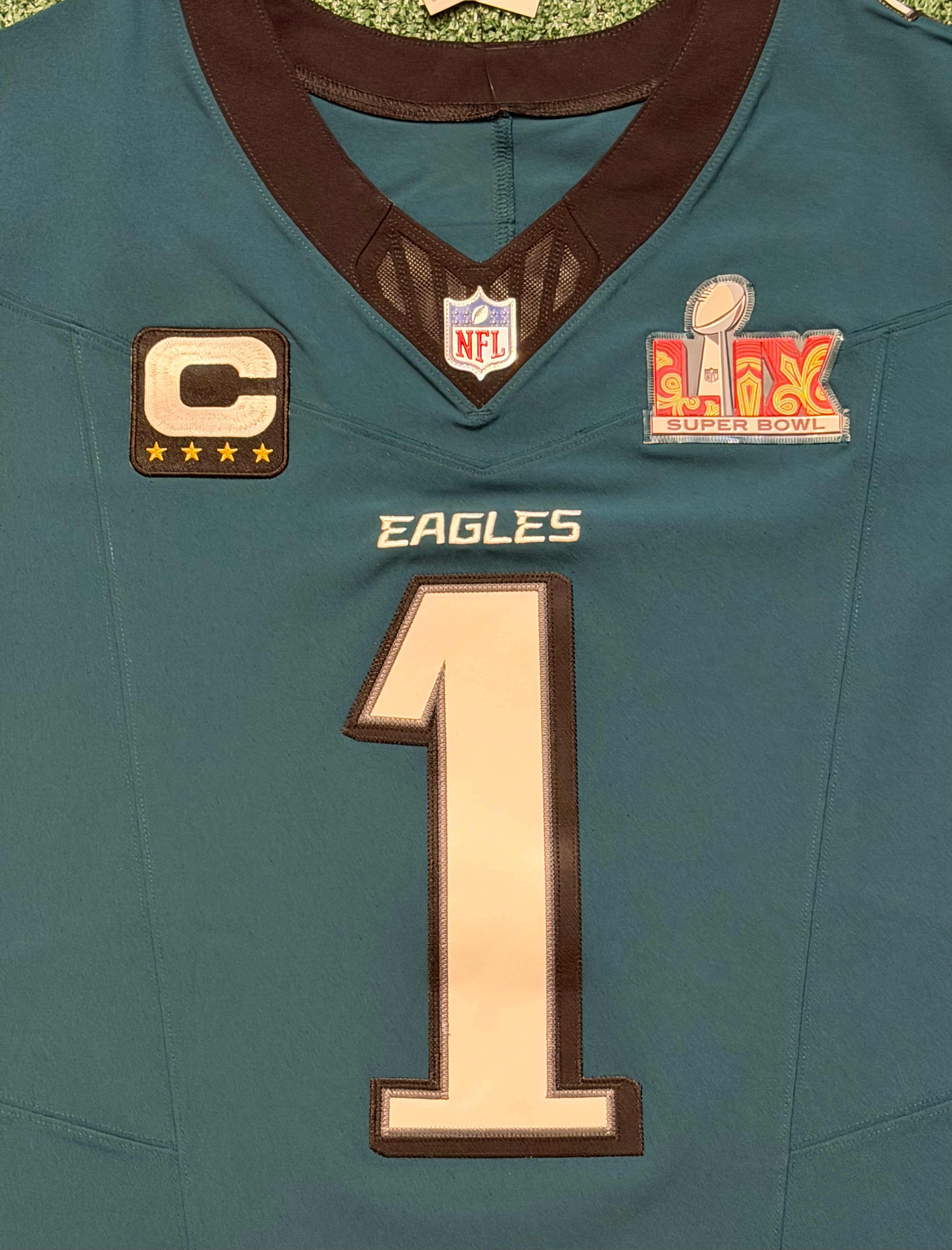 Jalen Hurts Philadelphia Eagles Jersey #1 Nike Vapor FUSE Elite Green size 48 (XL) NFL