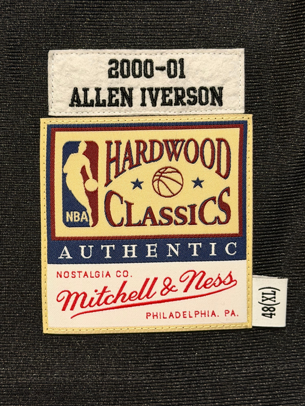 Allen Iverson Philadelphia 76ers Jersey #3 Mitchell & Ness Authentic Black Size 48 (XL) NBA