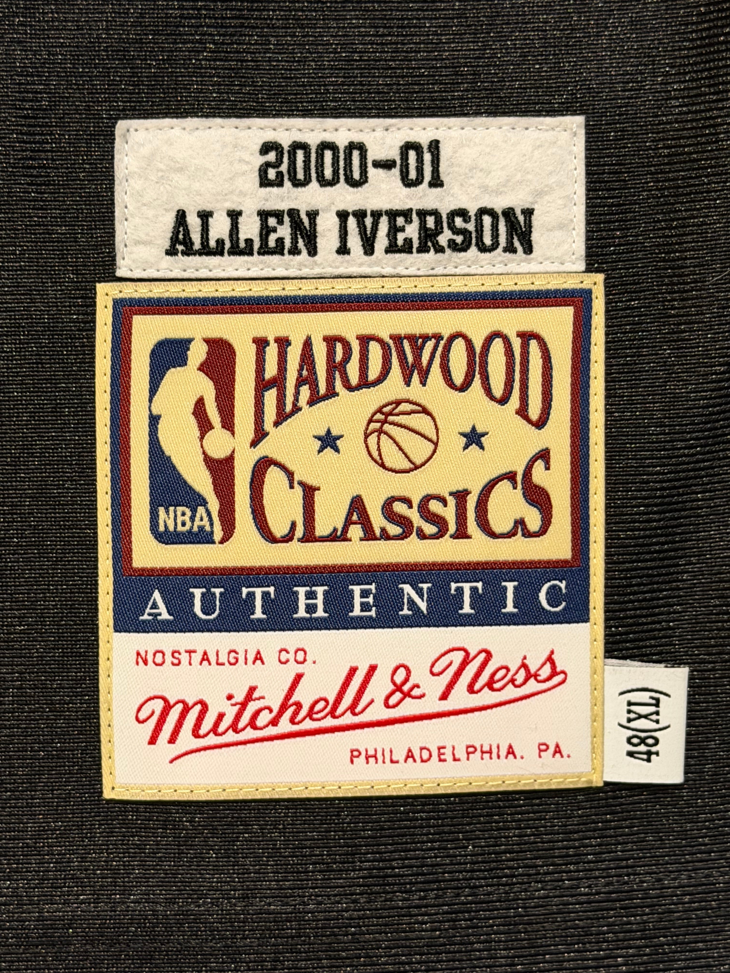 Allen Iverson Philadelphia 76ers Jersey #3 Mitchell & Ness Authentic Black Size 48 (XL) NBA
