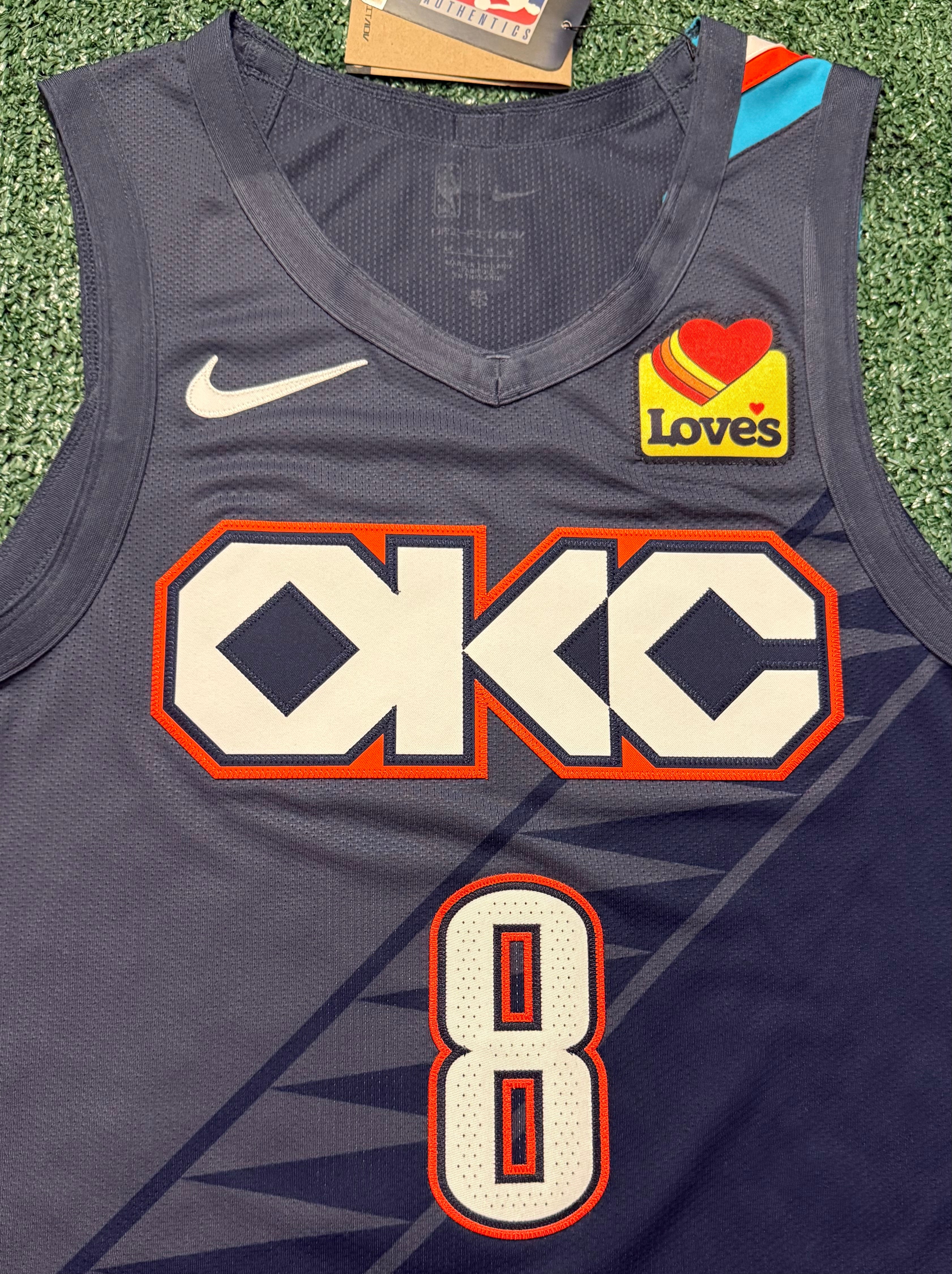 Jalen Williams Oklahoma City Thunder Jersey #8 Nike ADV Authentic Blue Size 44 (M) NBA