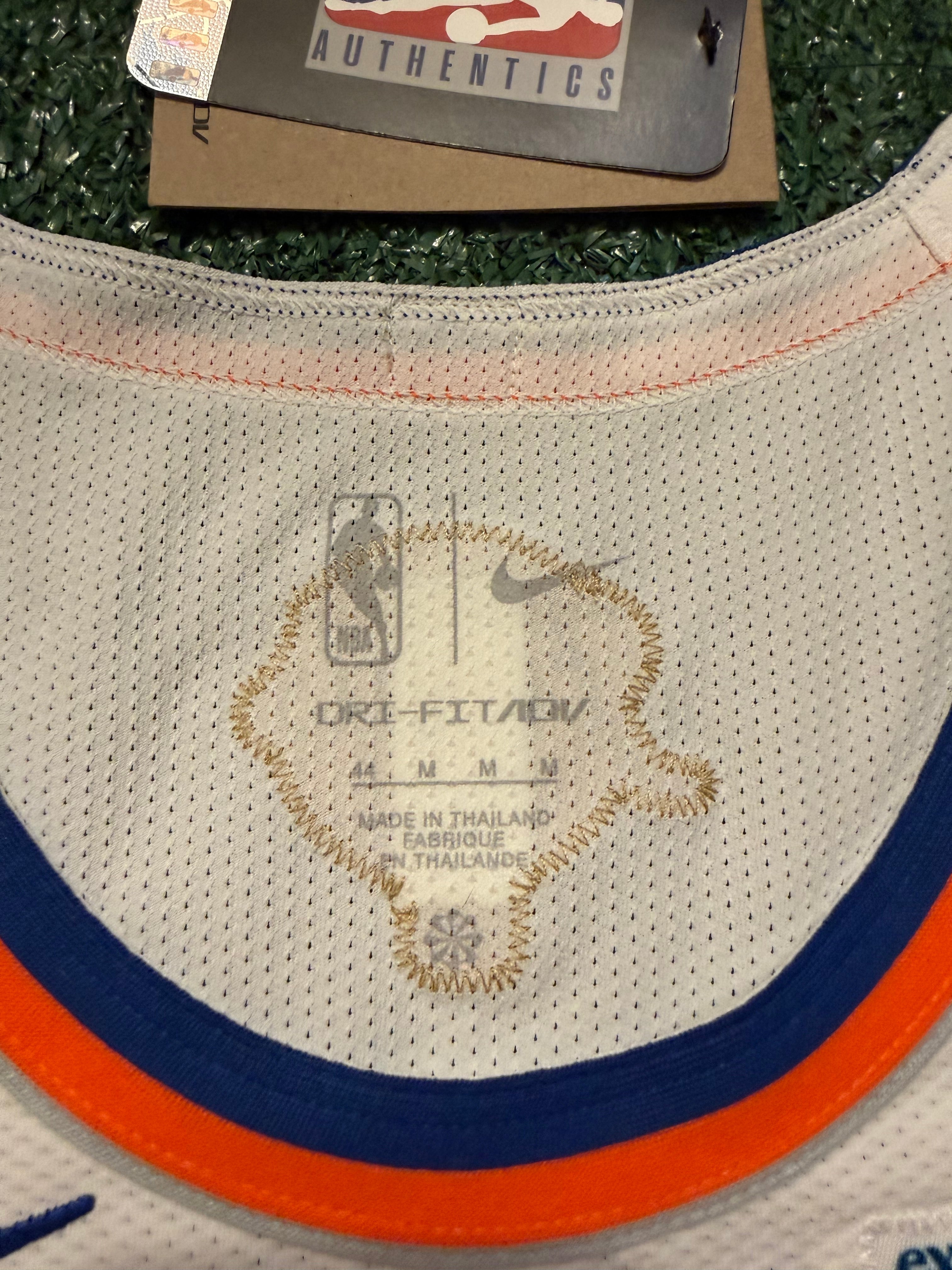 Jalen Brunson New York Knicks Jersey #11 Nike ADV Authentic White Size 44 (M) NBA