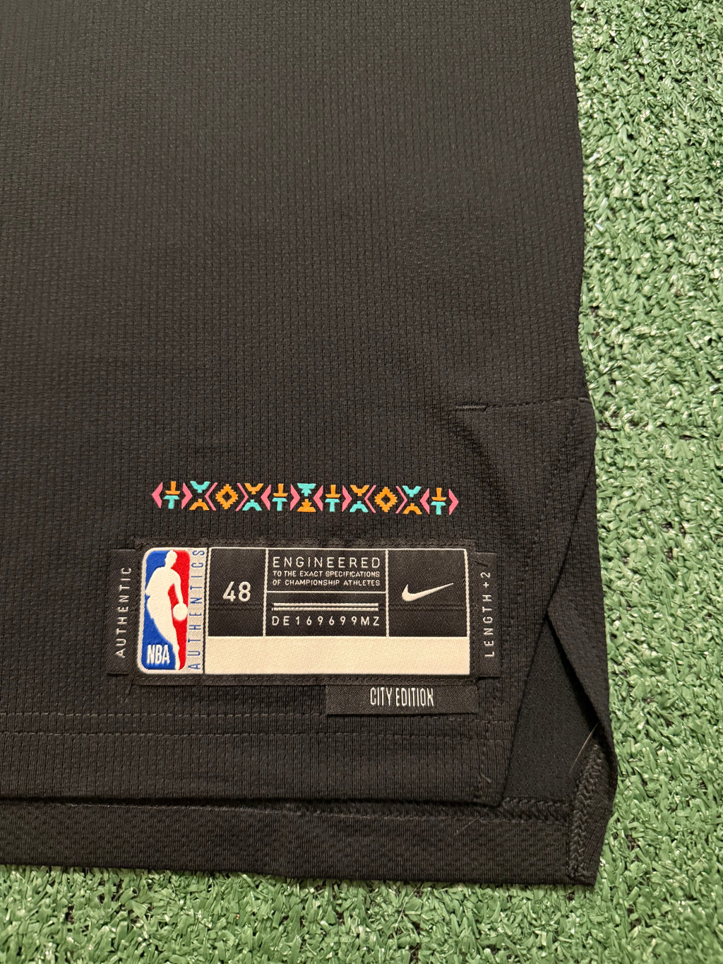 Victor Wembanyama San Antonio Spurs Jersey #1 Nike ADV Authentic Black Size 48 (L) NBA