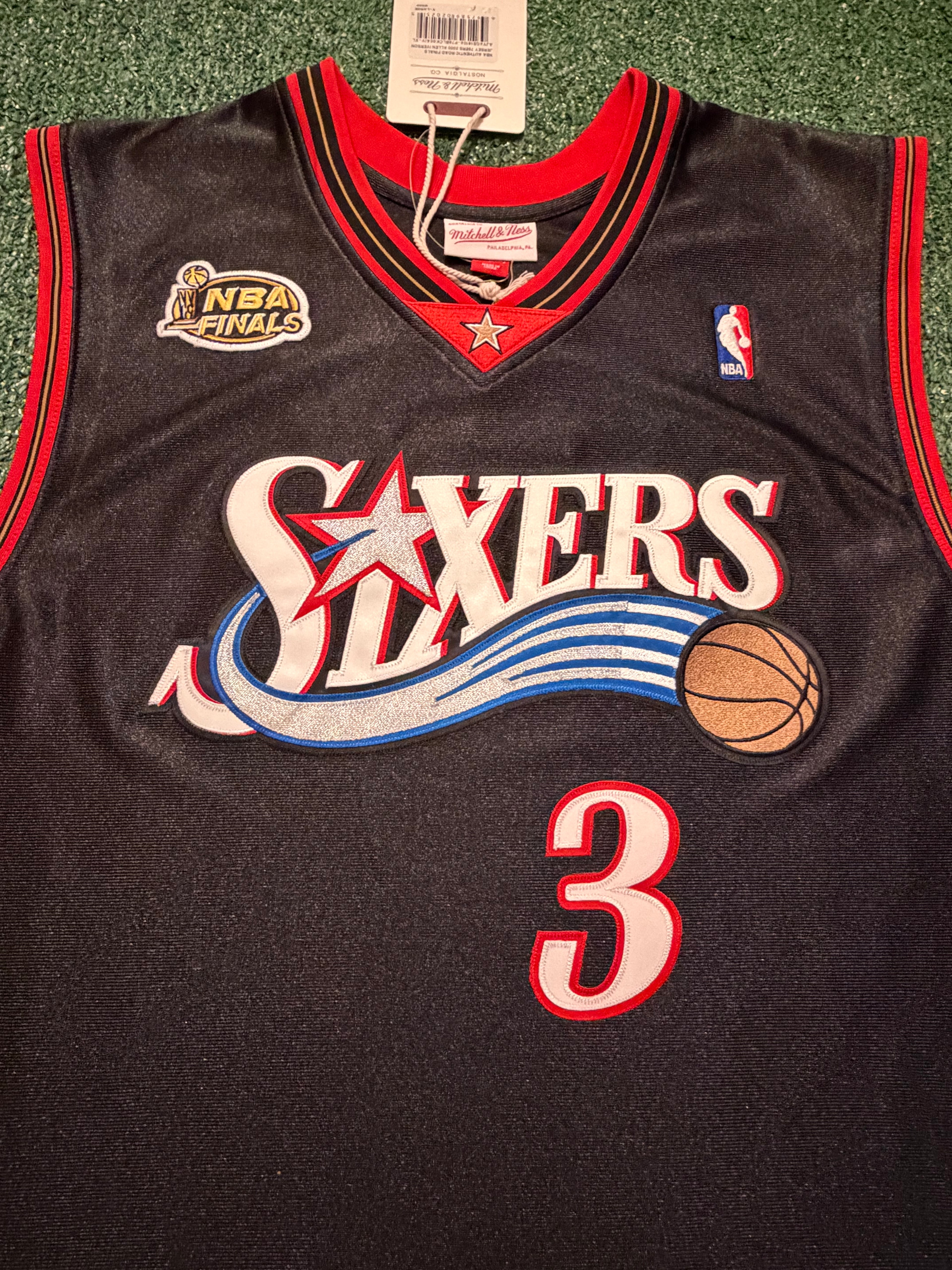 Allen Iverson Philadelphia 76ers Jersey #3 Mitchell & Ness Authentic Black Size 48 (XL) NBA