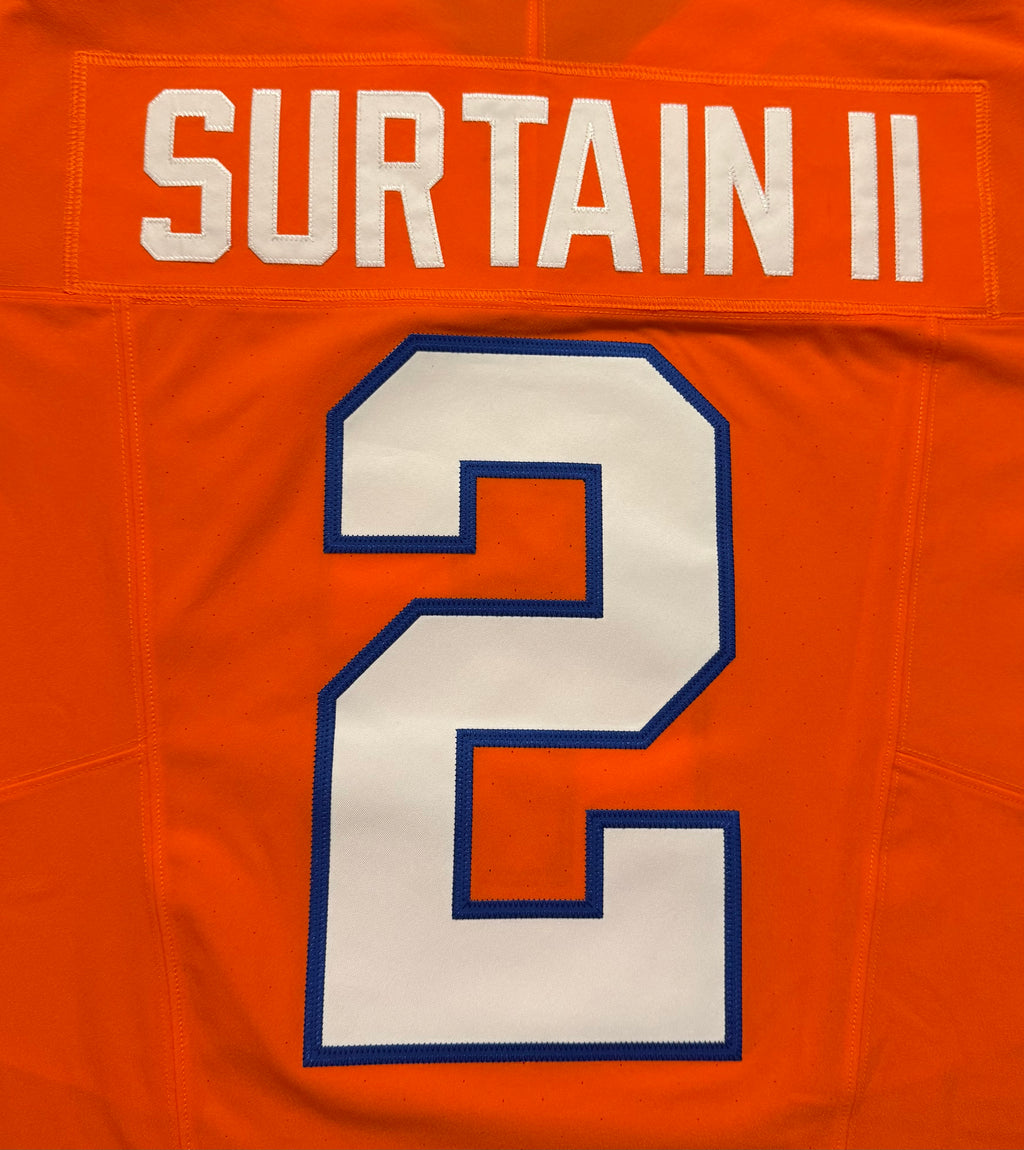 Pat Surtain II Denver Broncos Jersey #2 Nike Vapor Fuse Elite Orange Size 52 (XXL) NFL
