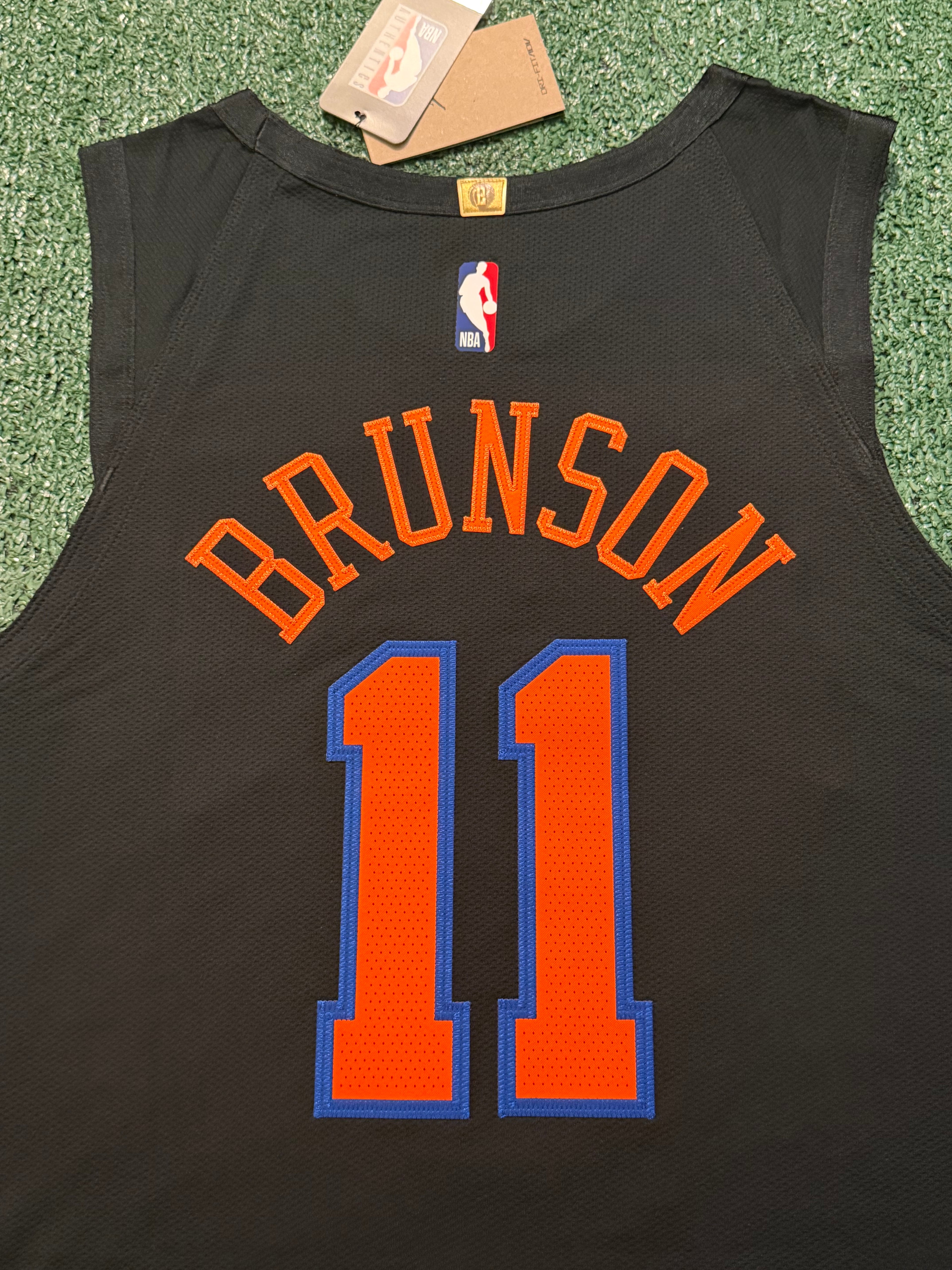 Jalen Brunson New York Knicks Jersey #11 Nike ADV Authentic Black Size 52 (XL) NBA