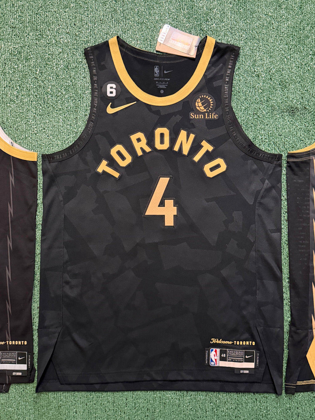 Scottie Barnes Toronto Raptors Jerseys #4 Nike ADV Authentic 2021-26 City Bundle 48 (Large) NBA
