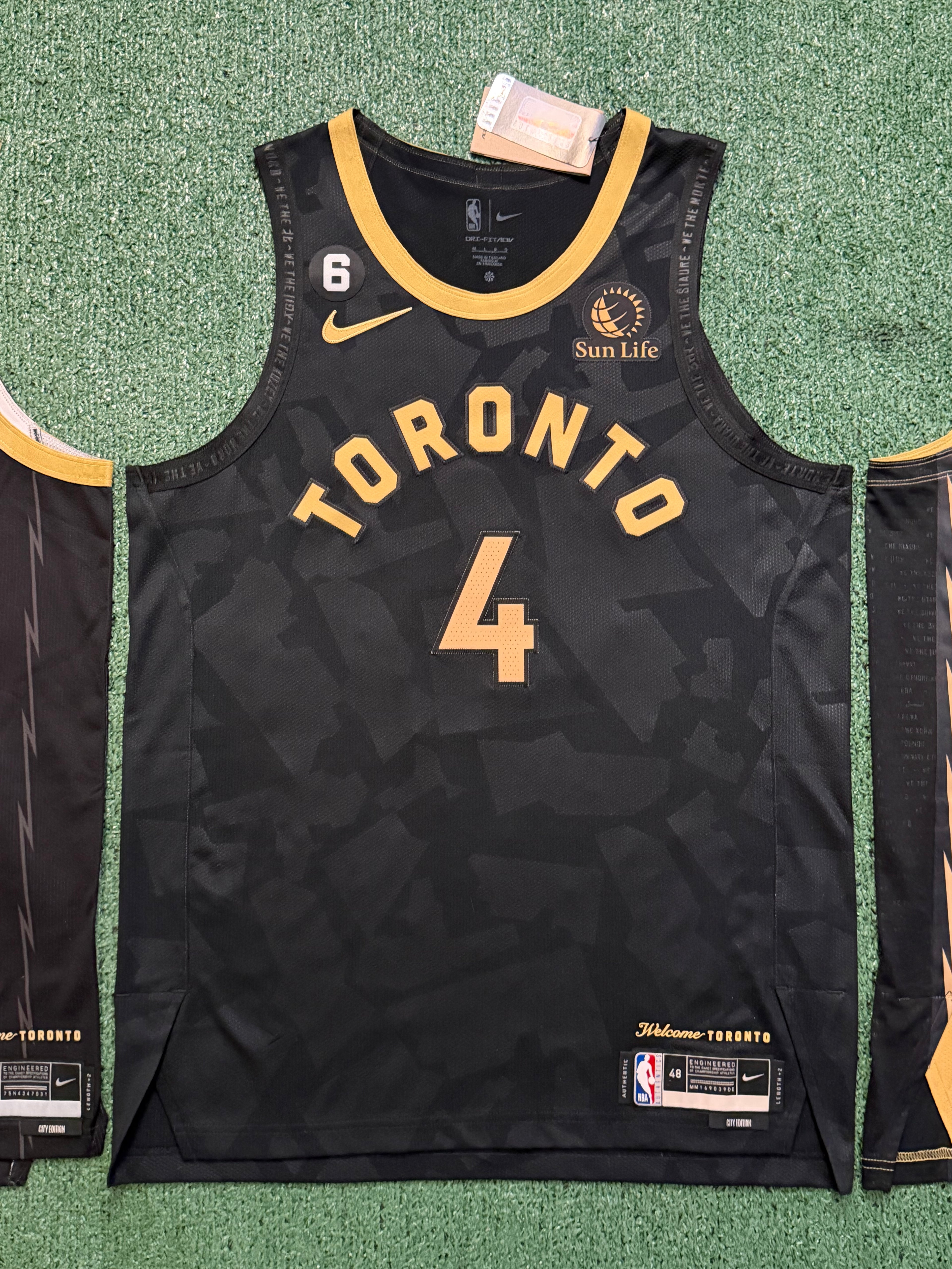 Scottie Barnes Toronto Raptors Jerseys #4 Nike ADV Authentic 2021-26 City Bundle 48 (Large) NBA