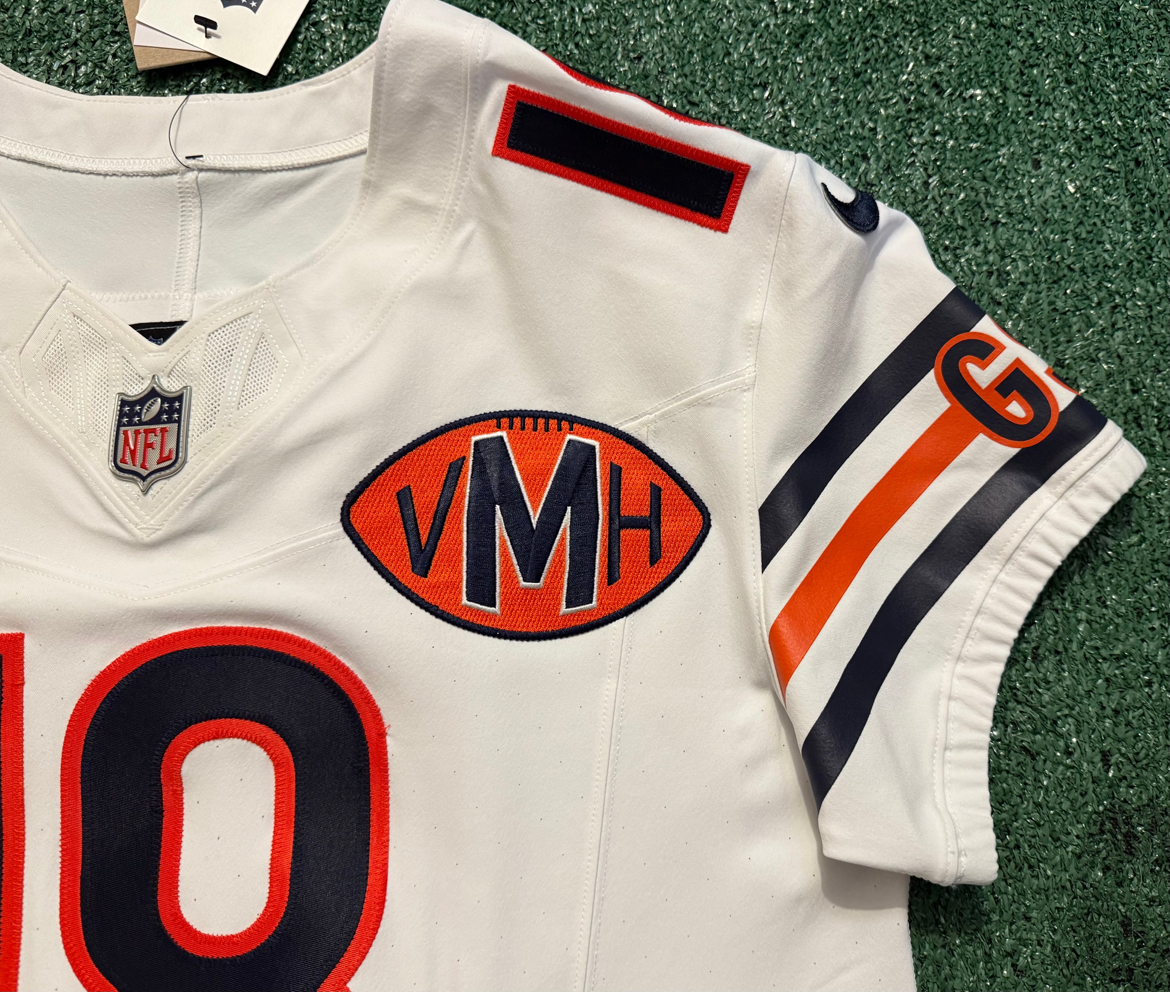 Caleb Williams Chicago Bears Jersey #18 Nike Vapor FUSE Elite White Size 40 (Medium) NFL